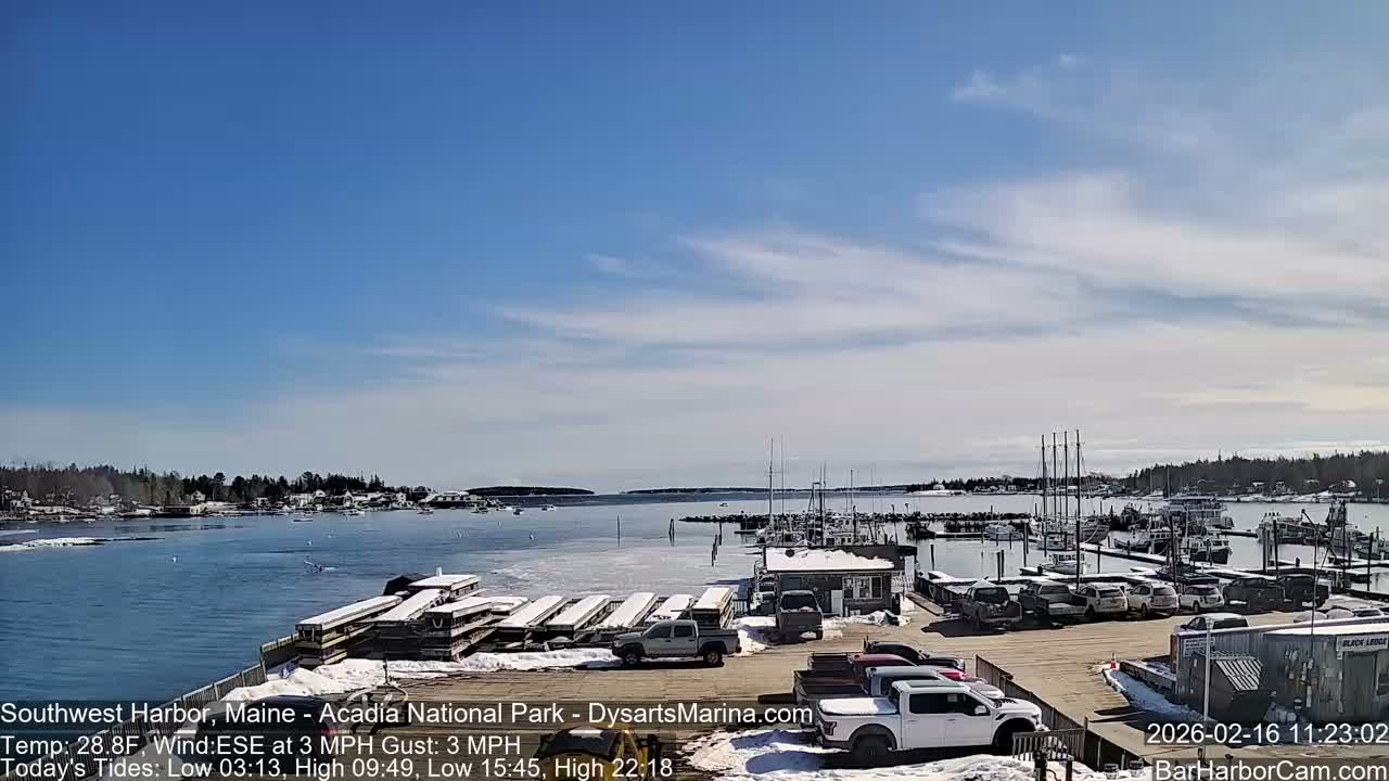 Acadia National Park, Southwest Harbor Live Cam - Maine, USA