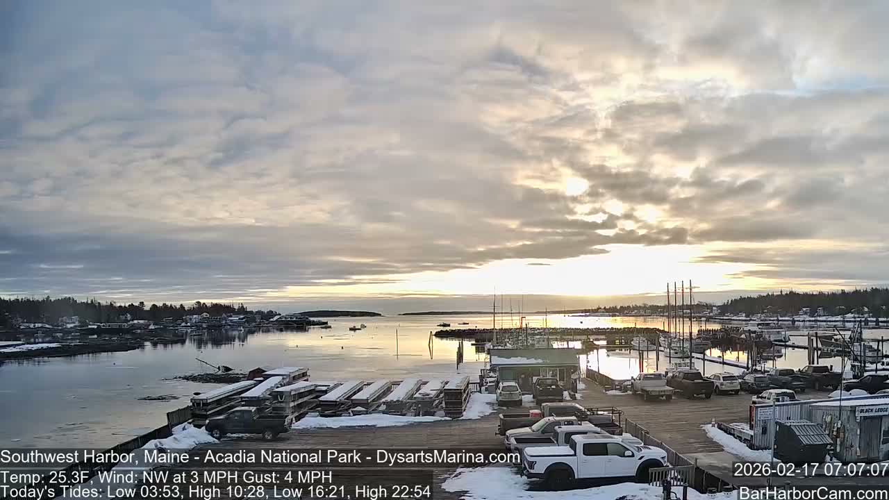 Acadia National Park, Southwest Harbor Live Cam - Maine, USA