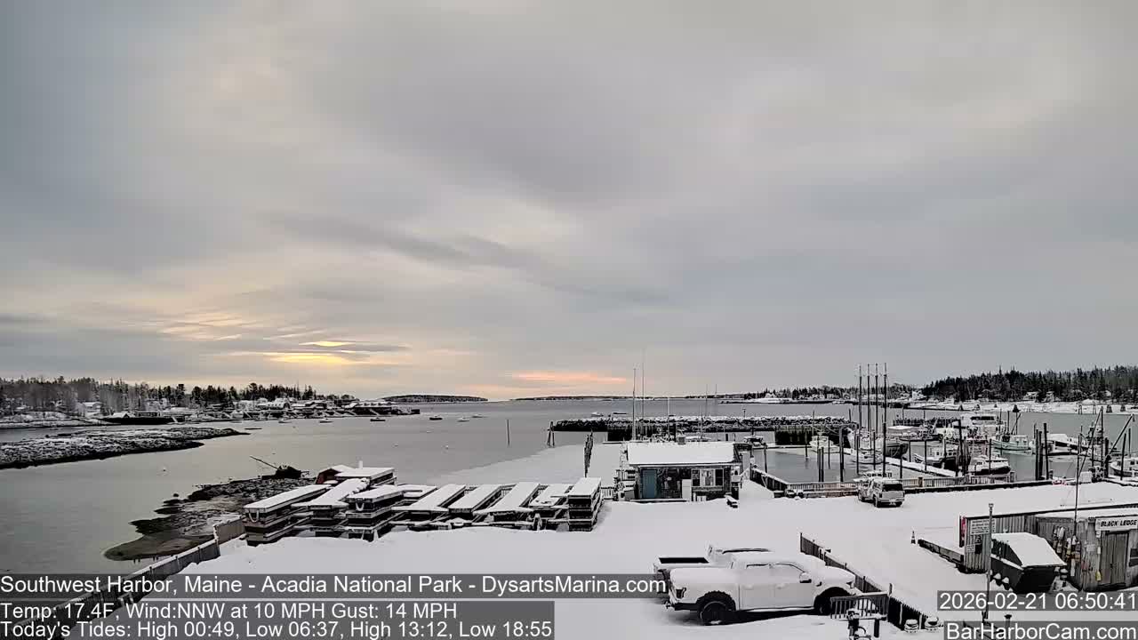 Acadia National Park, Southwest Harbor Live Cam - Maine, USA