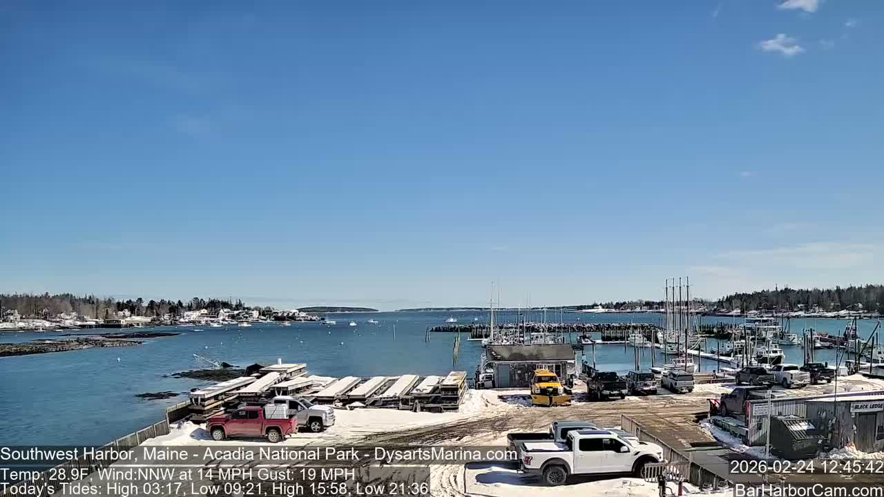 Acadia National Park, Southwest Harbor Live Cam - Maine, USA