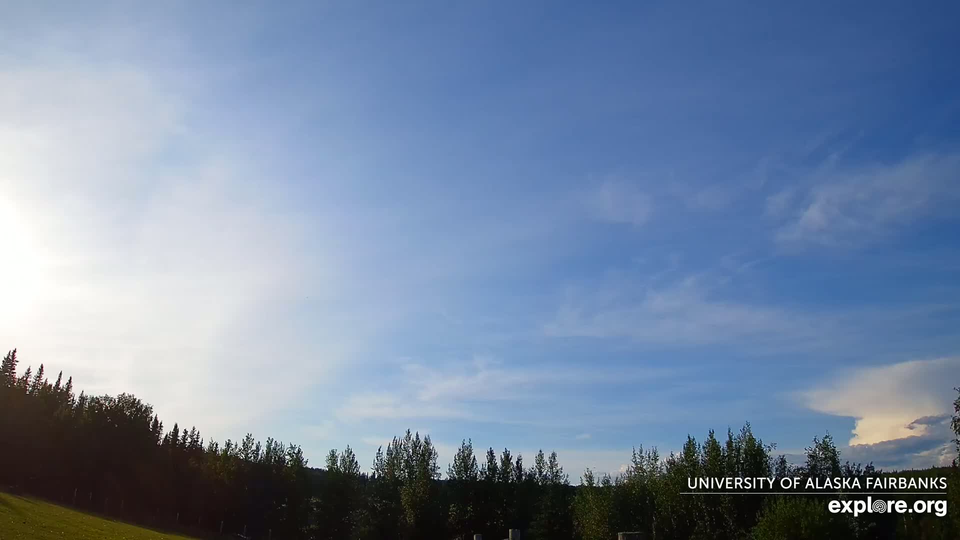 University of Alaska, Fairbanks North Star Northern Lights / Aurora Borealis / Stars View Live Cam - Faibanks, Fairbanks North Star, Alaska, USA