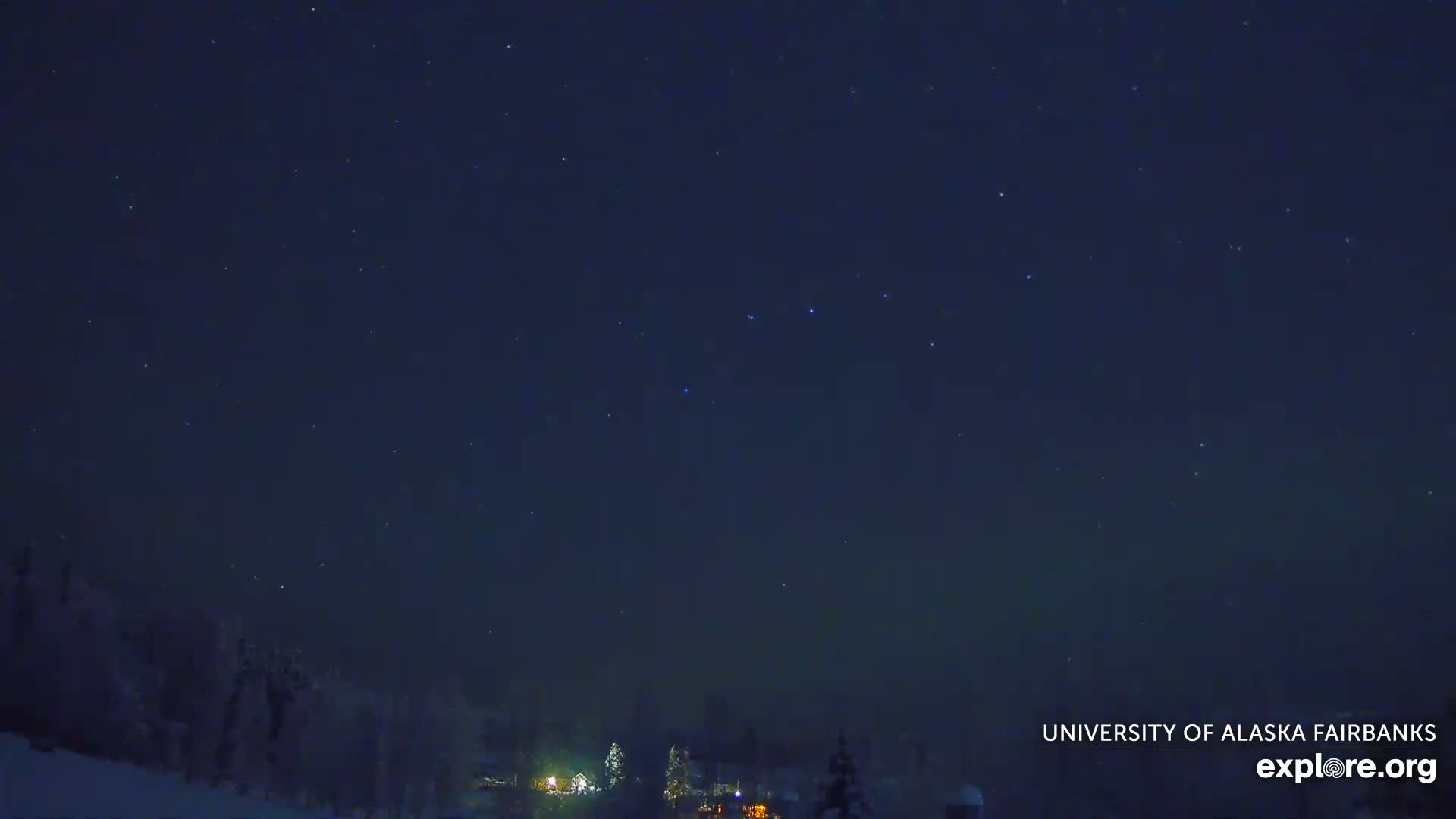 University of Alaska, Fairbanks North Star Northern Lights / Aurora Borealis / Stars View Live Cam - Faibanks, Fairbanks North Star, Alaska, USA