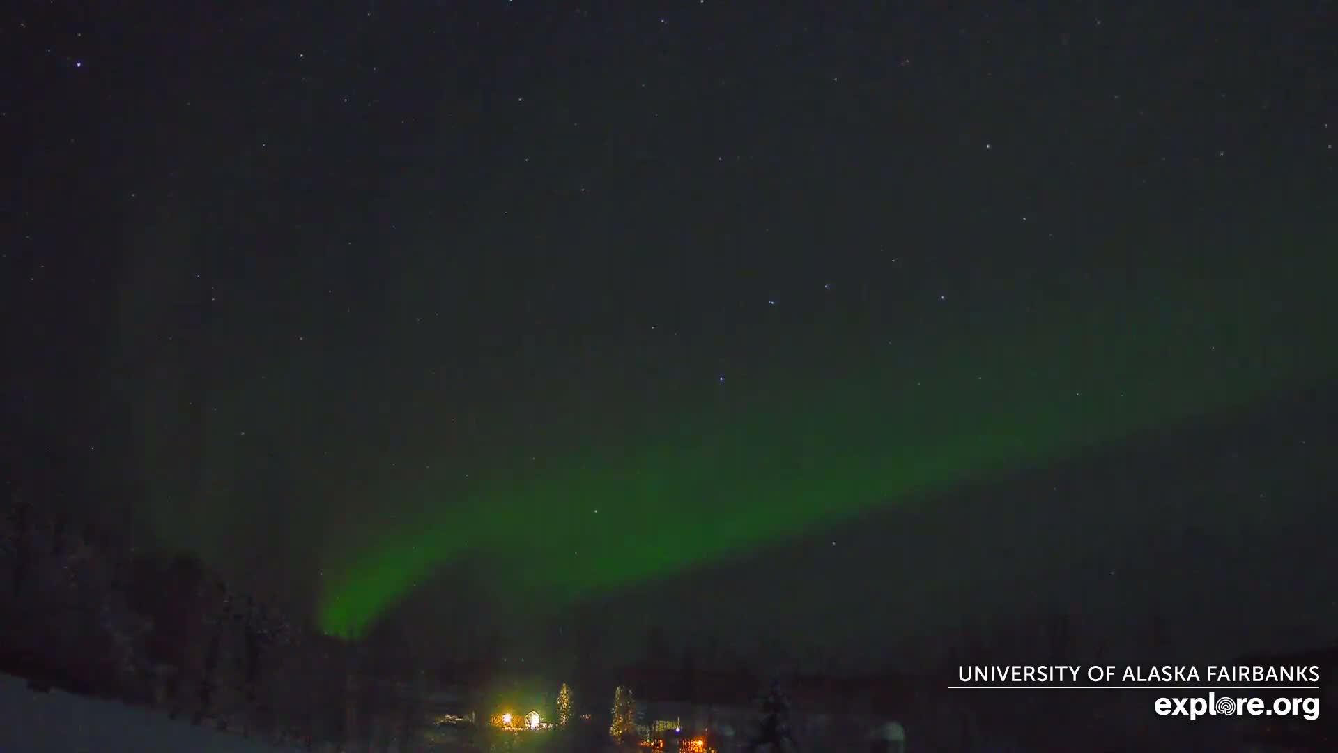 University of Alaska, Fairbanks North Star Northern Lights / Aurora Borealis / Stars View Live Cam - Faibanks, Fairbanks North Star, Alaska, USA