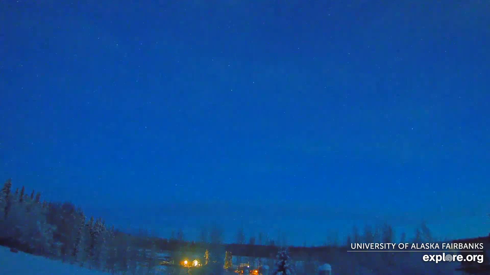 University of Alaska, Fairbanks North Star Northern Lights / Aurora Borealis / Stars View Live Cam - Faibanks, Fairbanks North Star, Alaska, USA