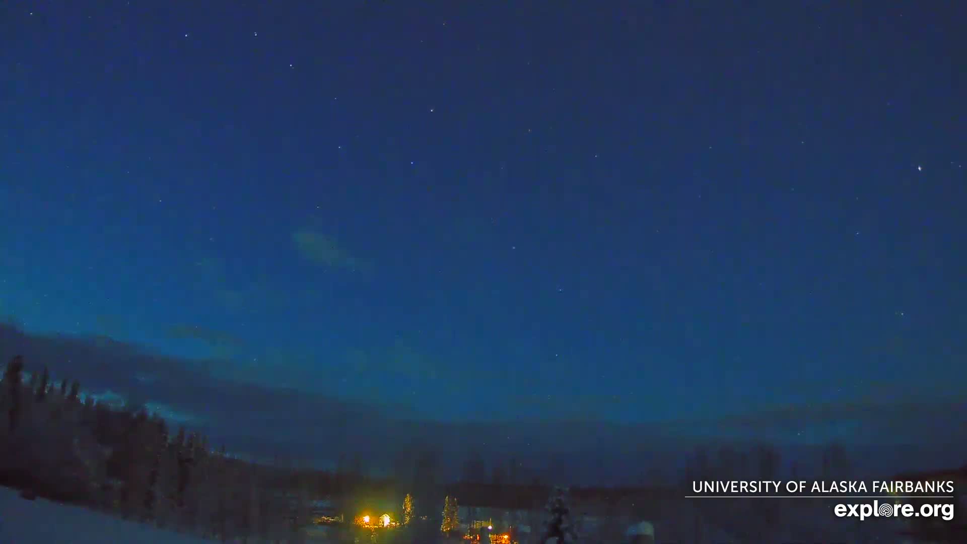 University of Alaska, Fairbanks North Star Northern Lights / Aurora Borealis / Stars View Live Cam - Faibanks, Fairbanks North Star, Alaska, USA