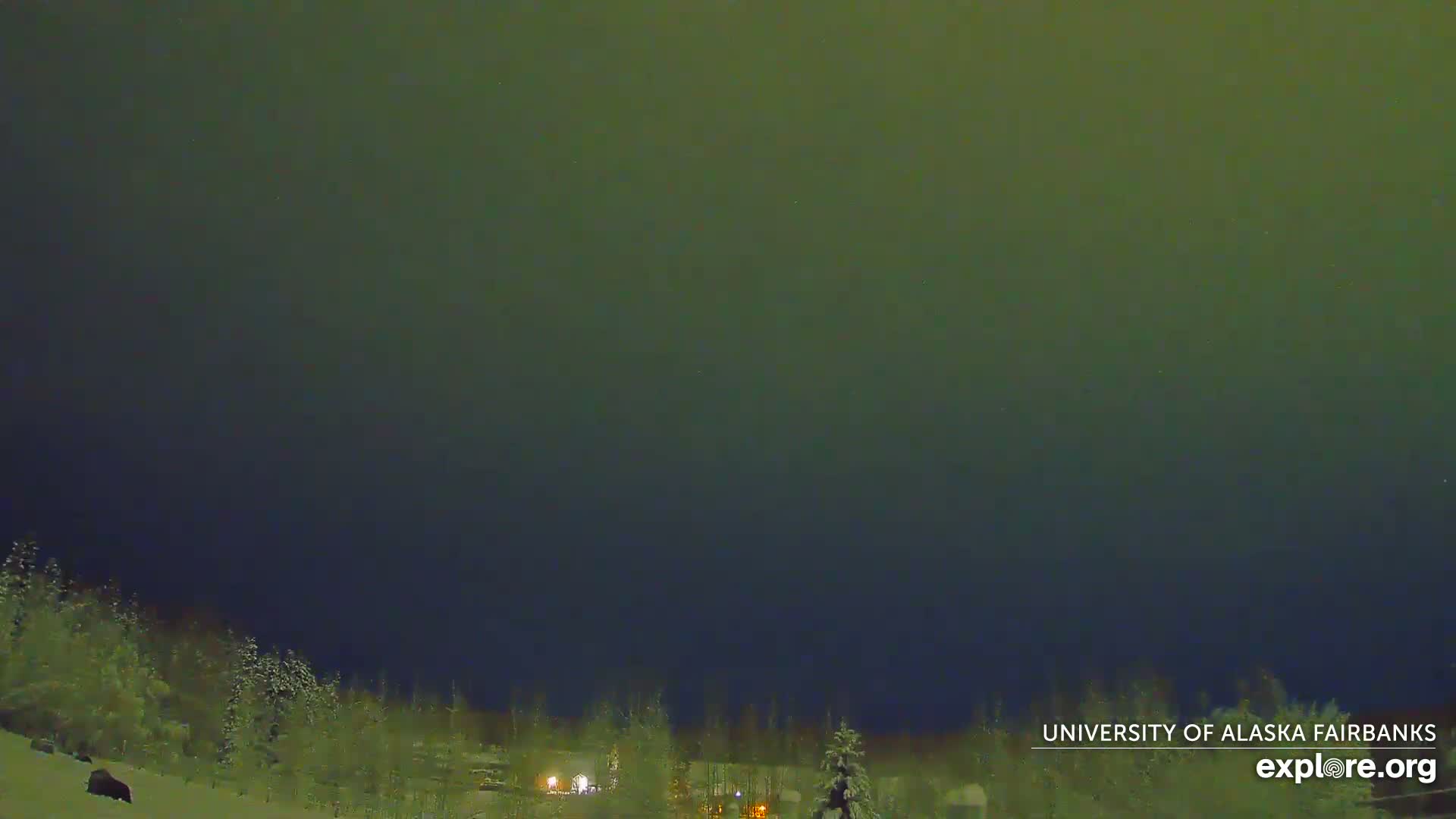 University of Alaska, Fairbanks North Star Northern Lights / Aurora Borealis / Stars View Live Cam - Faibanks, Fairbanks North Star, Alaska, USA