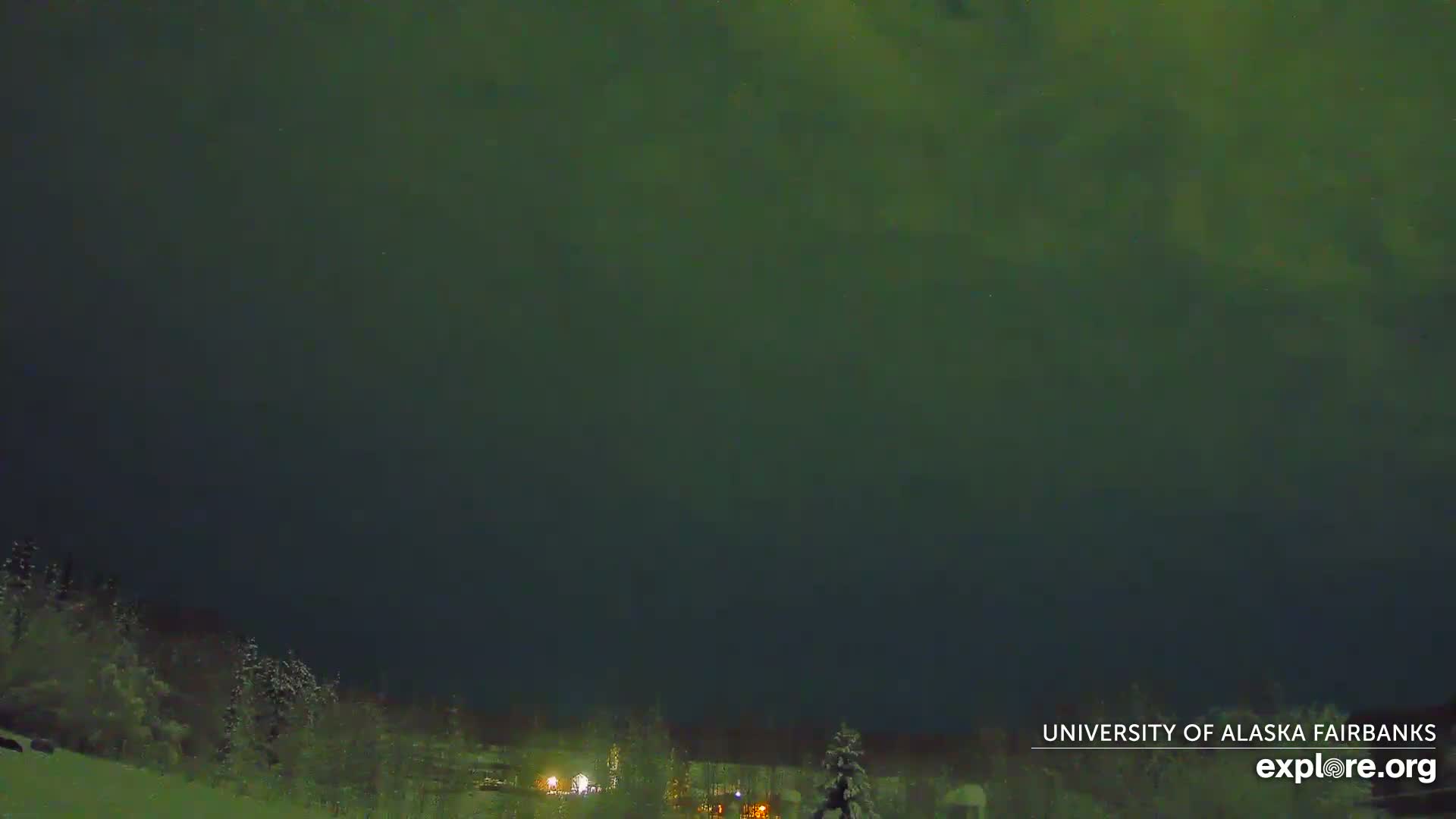University of Alaska, Fairbanks North Star Northern Lights / Aurora Borealis / Stars View Live Cam - Faibanks, Fairbanks North Star, Alaska, USA