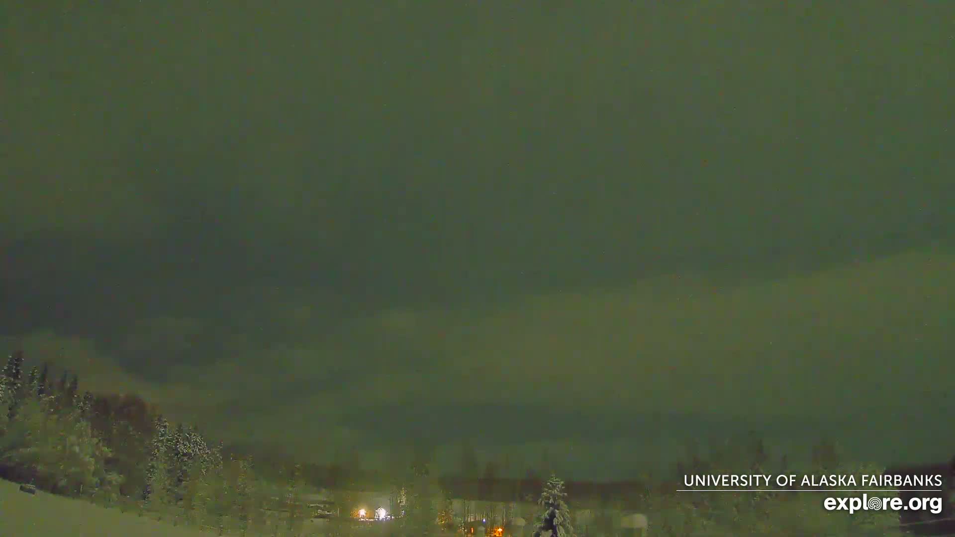 University of Alaska, Fairbanks North Star Northern Lights / Aurora Borealis / Stars View Live Cam - Faibanks, Fairbanks North Star, Alaska, USA