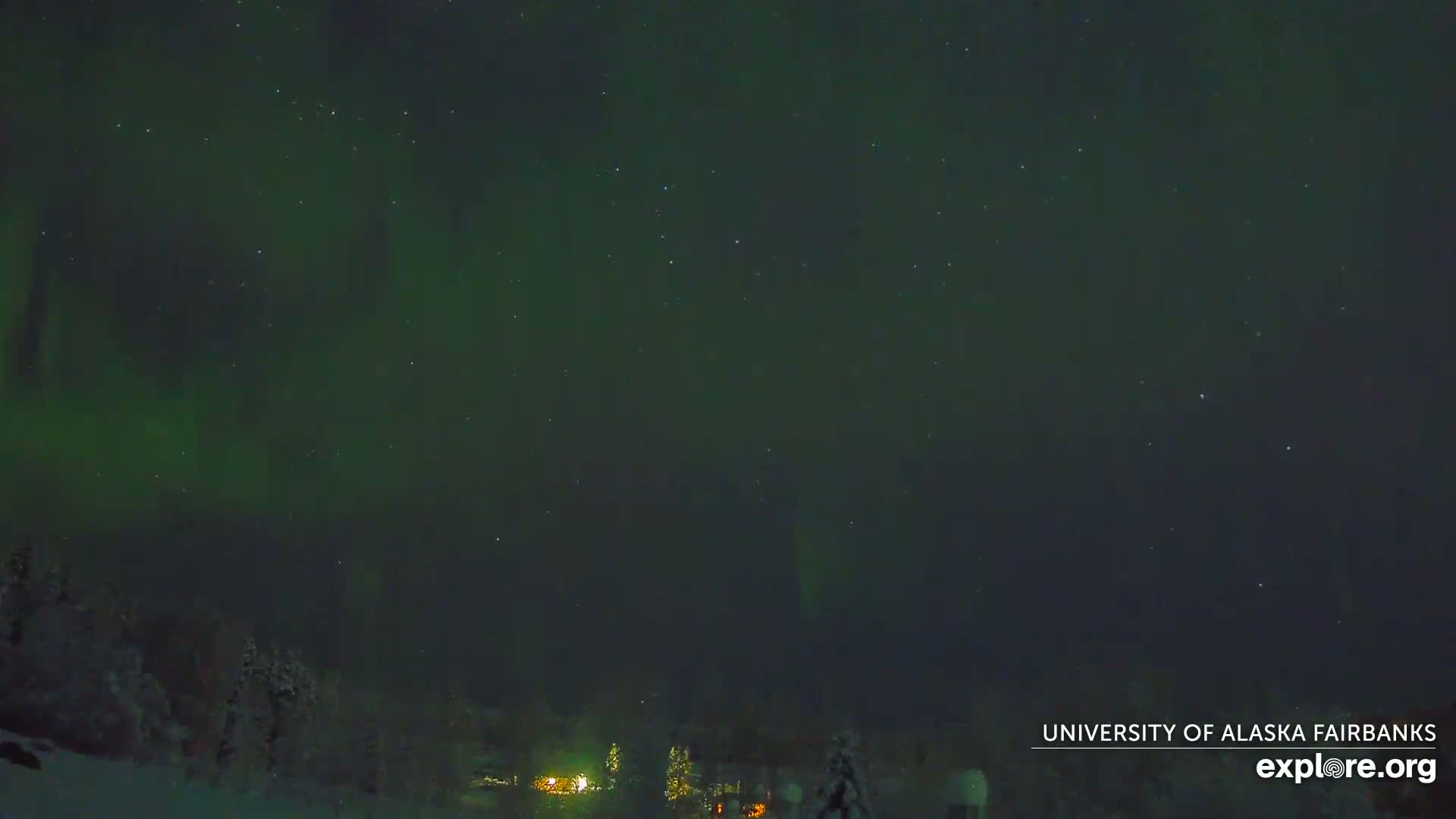 University of Alaska, Fairbanks North Star Northern Lights / Aurora Borealis / Stars View Live Cam - Faibanks, Fairbanks North Star, Alaska, USA