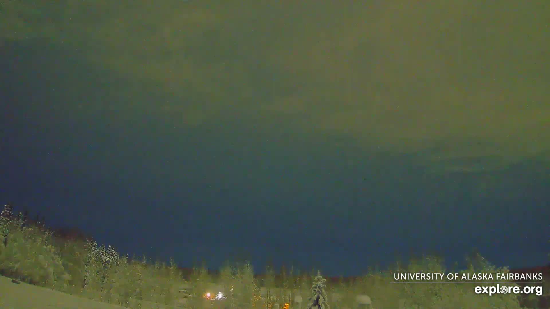 University of Alaska, Fairbanks North Star Northern Lights / Aurora Borealis / Stars View Live Cam - Faibanks, Fairbanks North Star, Alaska, USA