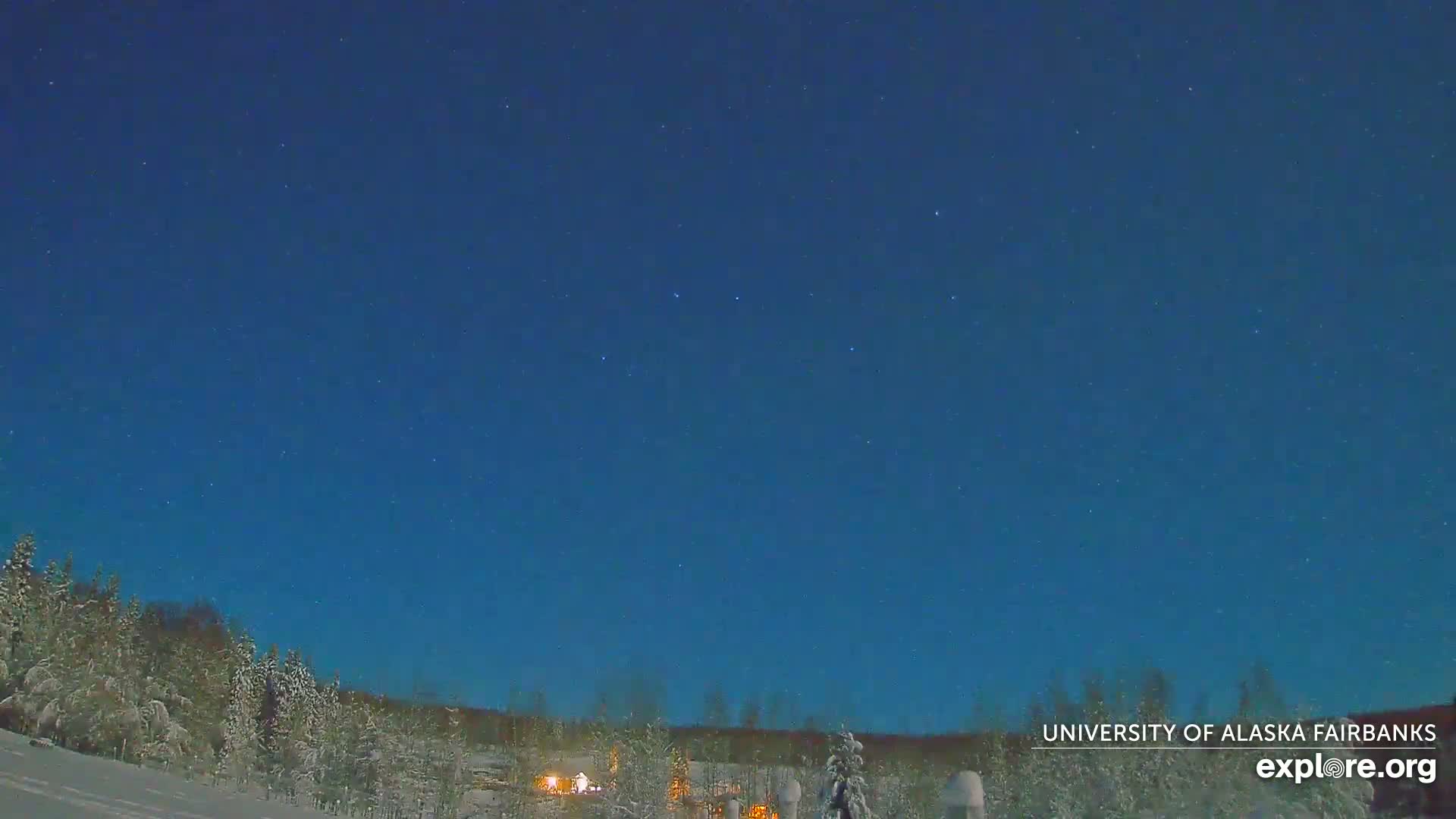 University of Alaska, Fairbanks North Star Northern Lights / Aurora Borealis / Stars View Live Cam - Faibanks, Fairbanks North Star, Alaska, USA