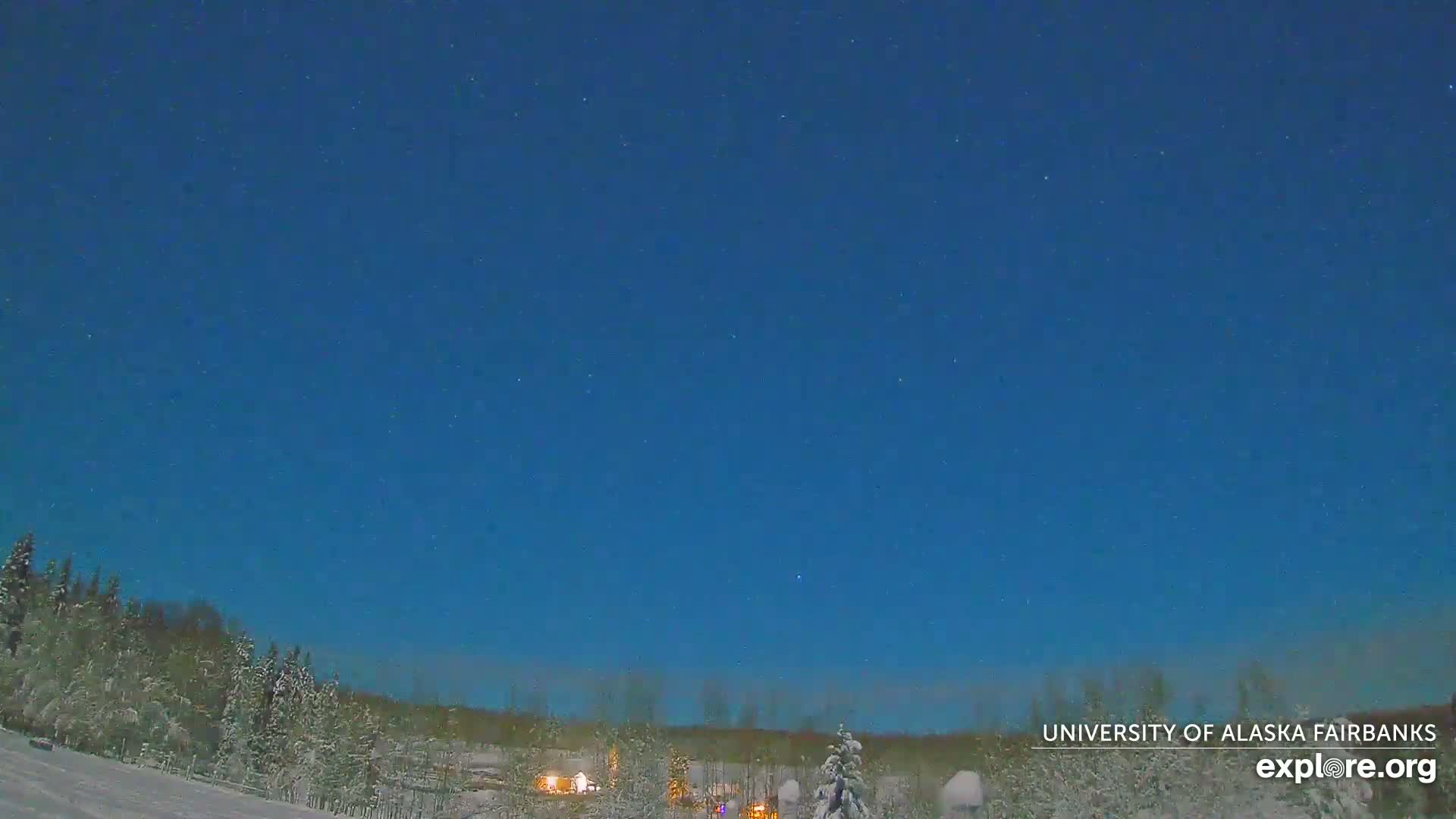 University of Alaska, Fairbanks North Star Northern Lights / Aurora Borealis / Stars View Live Cam - Faibanks, Fairbanks North Star, Alaska, USA