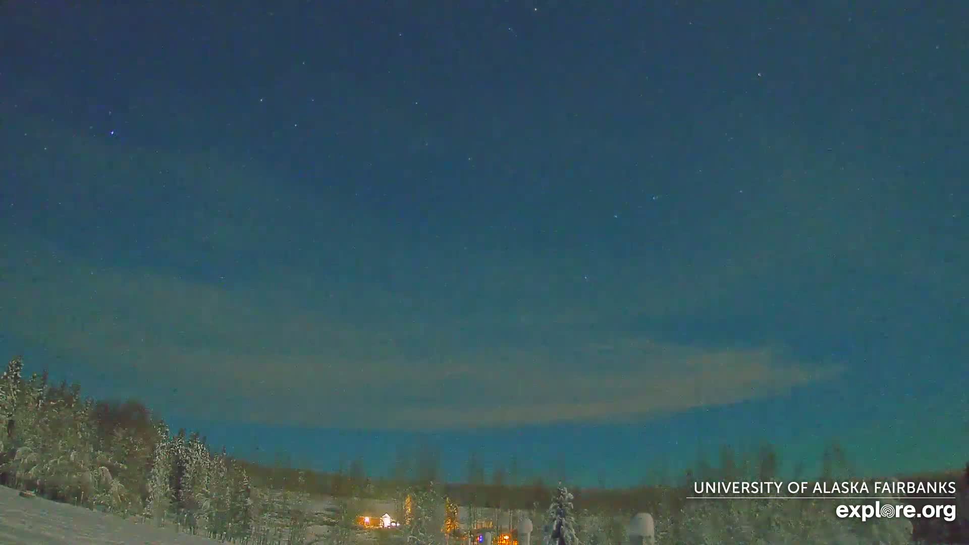 University of Alaska, Fairbanks North Star Northern Lights / Aurora Borealis / Stars View Live Cam - Faibanks, Fairbanks North Star, Alaska, USA