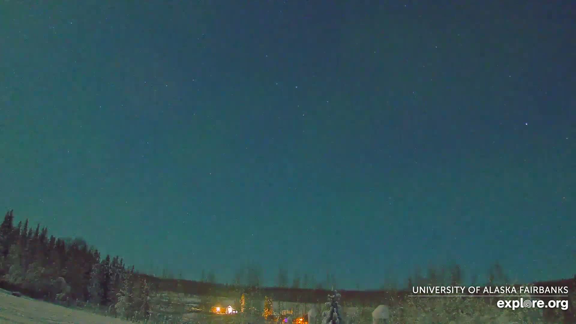 University of Alaska, Fairbanks North Star Northern Lights / Aurora Borealis / Stars View Live Cam - Faibanks, Fairbanks North Star, Alaska, USA