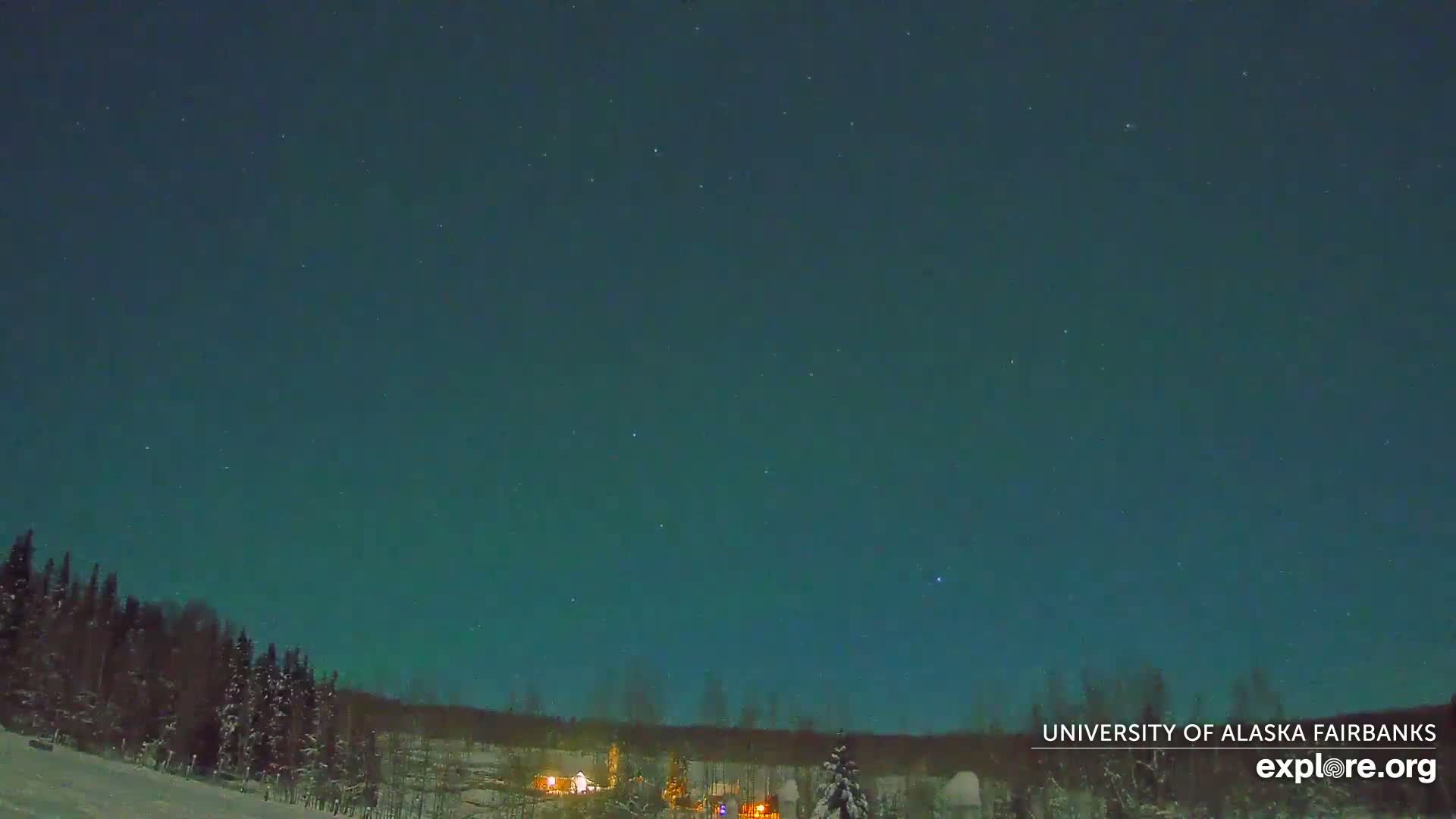 University of Alaska, Fairbanks North Star Northern Lights / Aurora Borealis / Stars View Live Cam - Faibanks, Fairbanks North Star, Alaska, USA