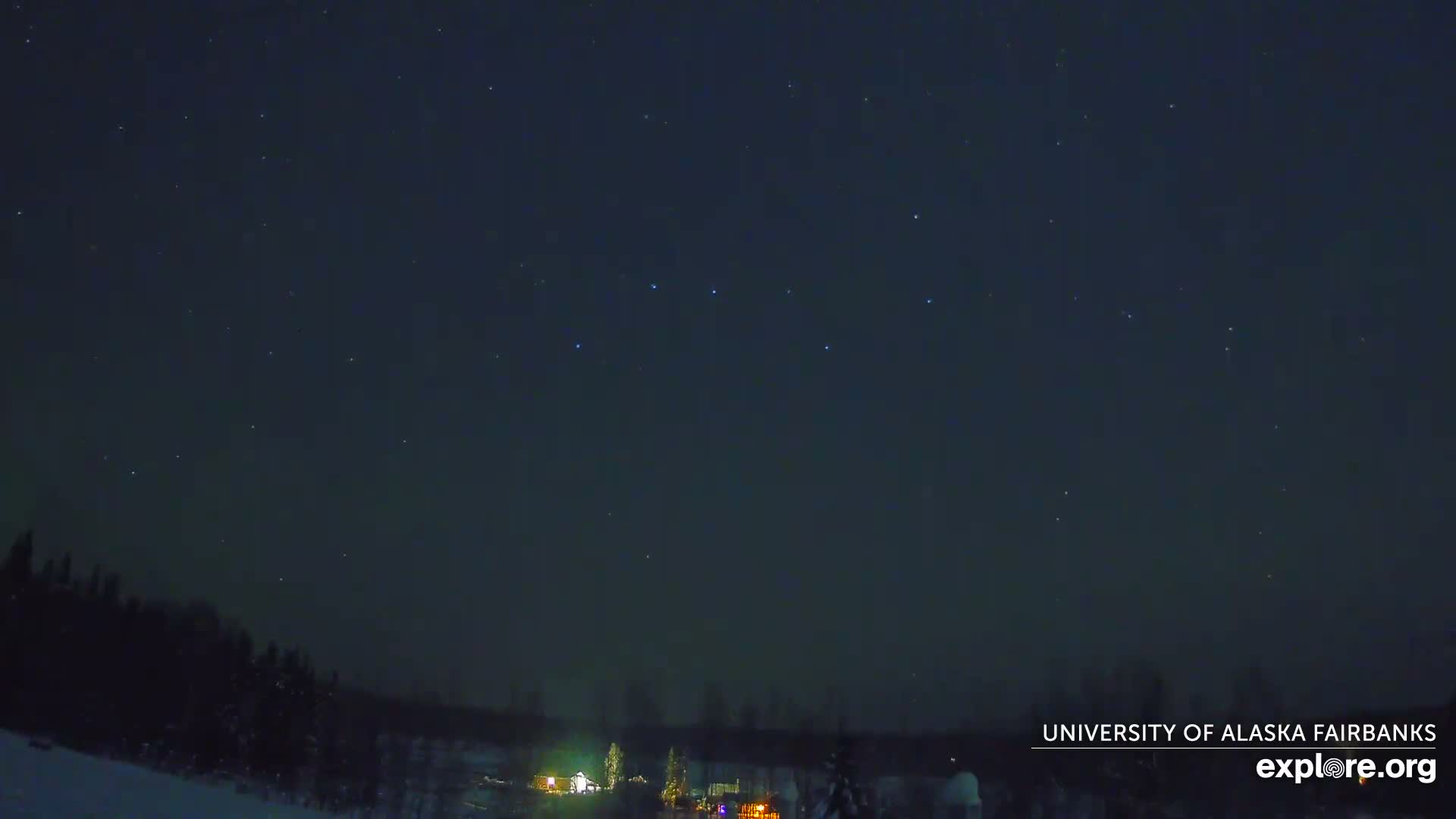 University of Alaska, Fairbanks North Star Northern Lights / Aurora Borealis / Stars View Live Cam - Faibanks, Fairbanks North Star, Alaska, USA