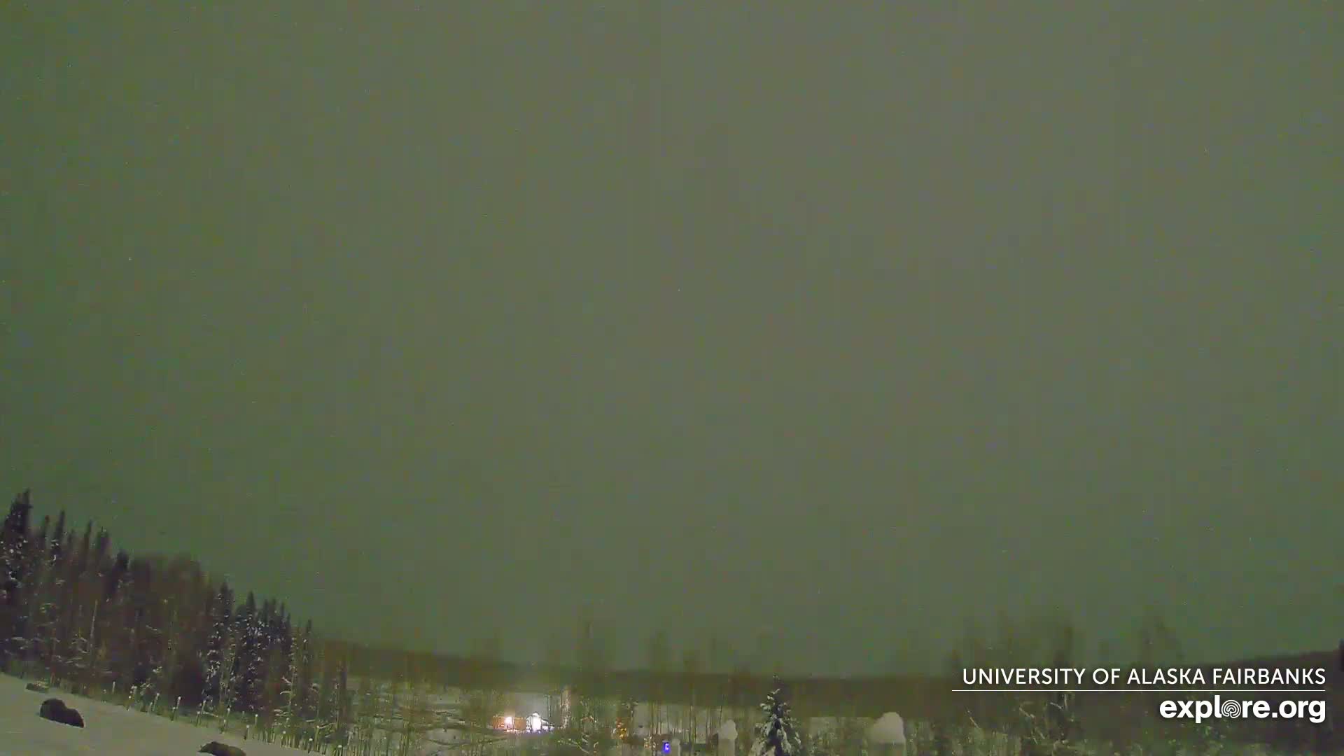 University of Alaska, Fairbanks North Star Northern Lights / Aurora Borealis / Stars View Live Cam - Faibanks, Fairbanks North Star, Alaska, USA