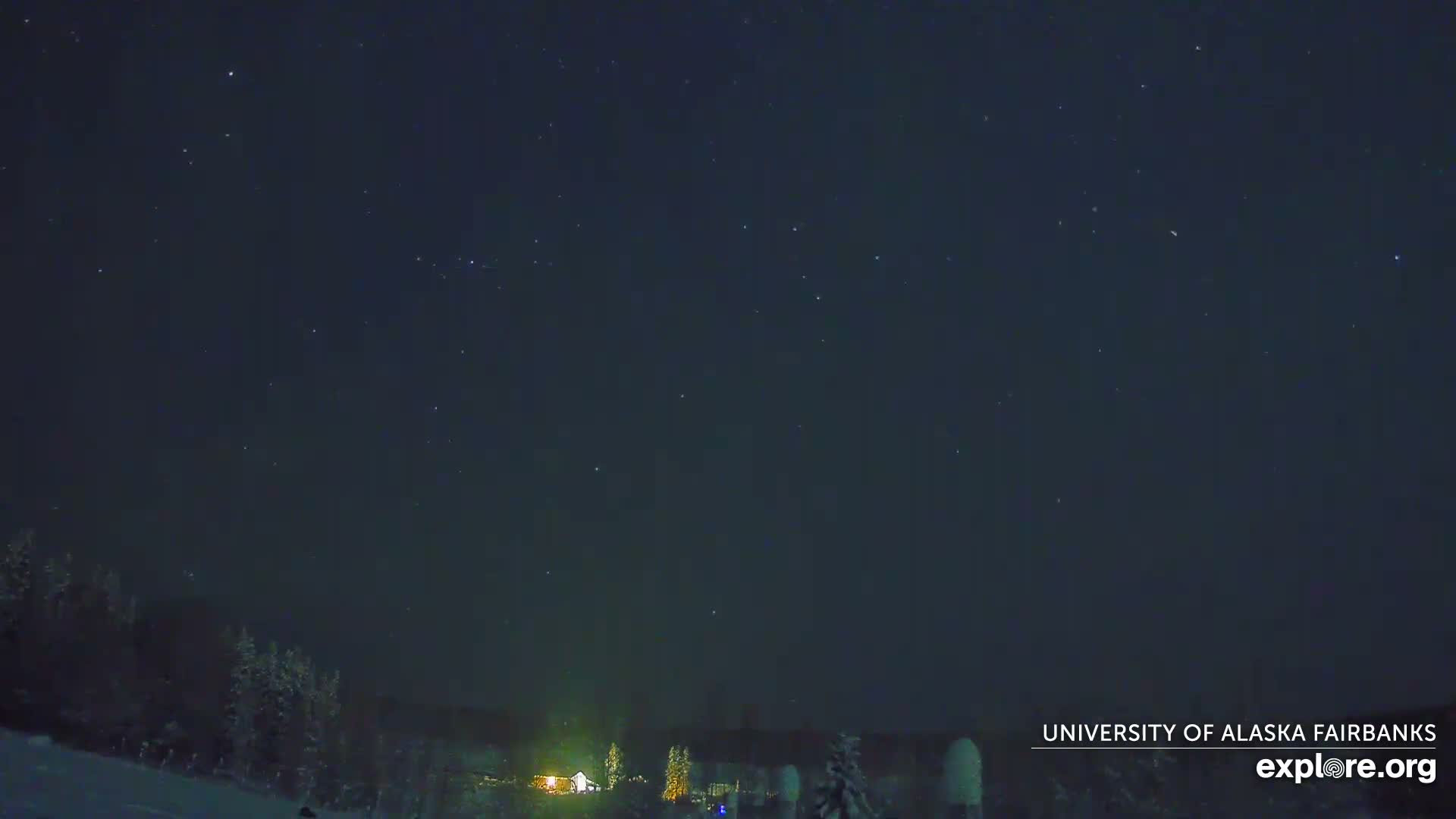 University of Alaska, Fairbanks North Star Northern Lights / Aurora Borealis / Stars View Live Cam - Faibanks, Fairbanks North Star, Alaska, USA