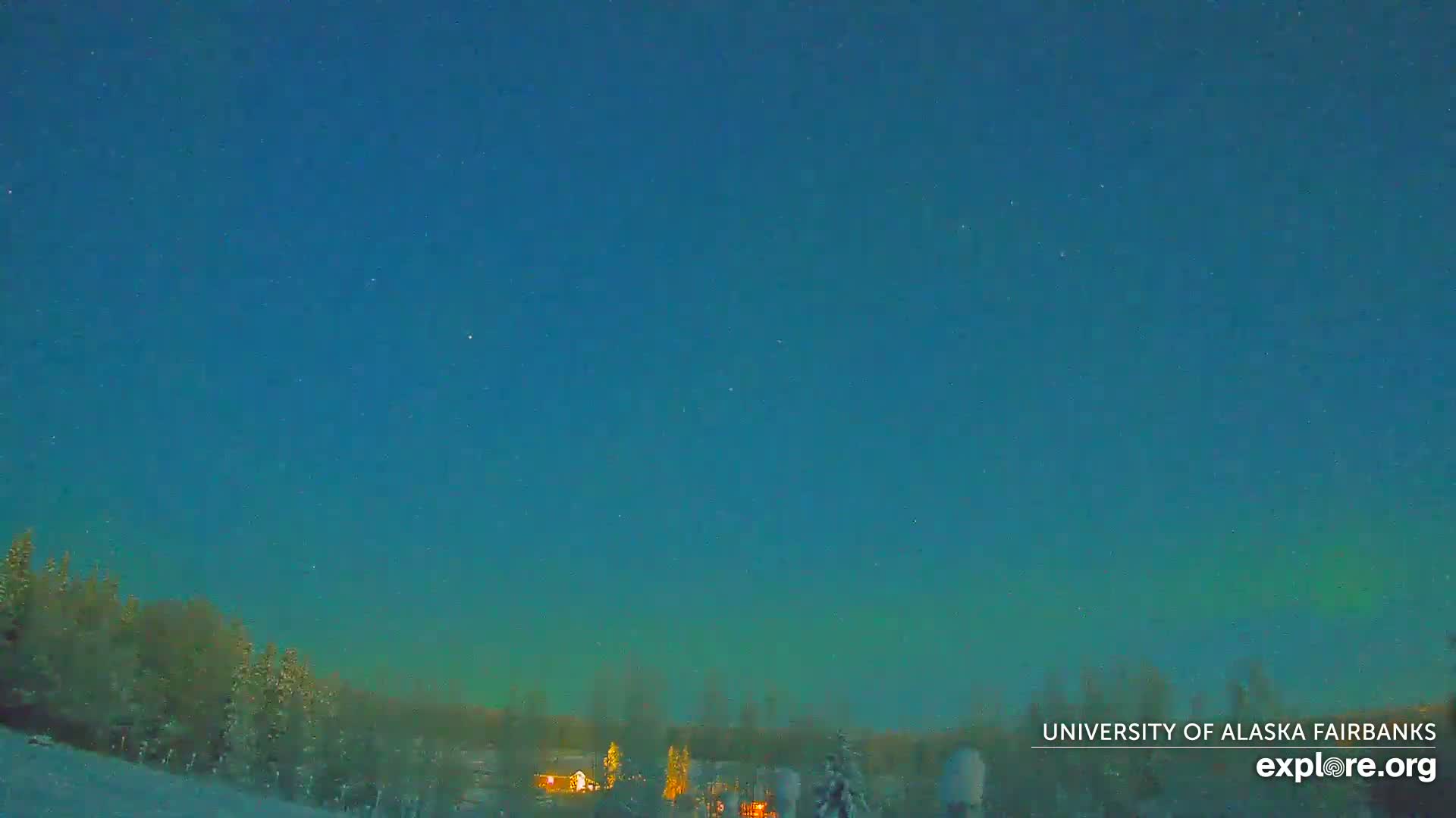 University of Alaska, Fairbanks North Star Northern Lights / Aurora Borealis / Stars View Live Cam - Faibanks, Fairbanks North Star, Alaska, USA