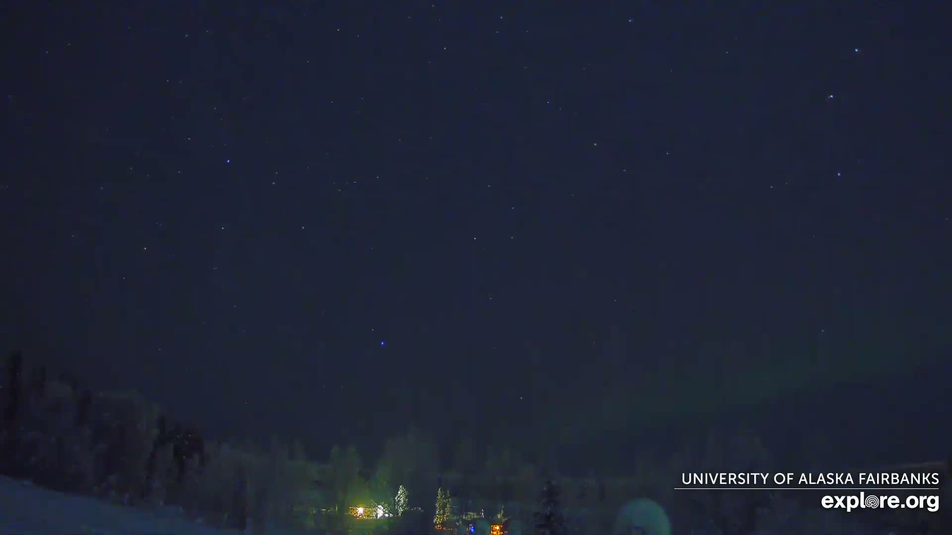 University of Alaska, Fairbanks North Star Northern Lights / Aurora Borealis / Stars View Live Cam - Faibanks, Fairbanks North Star, Alaska, USA