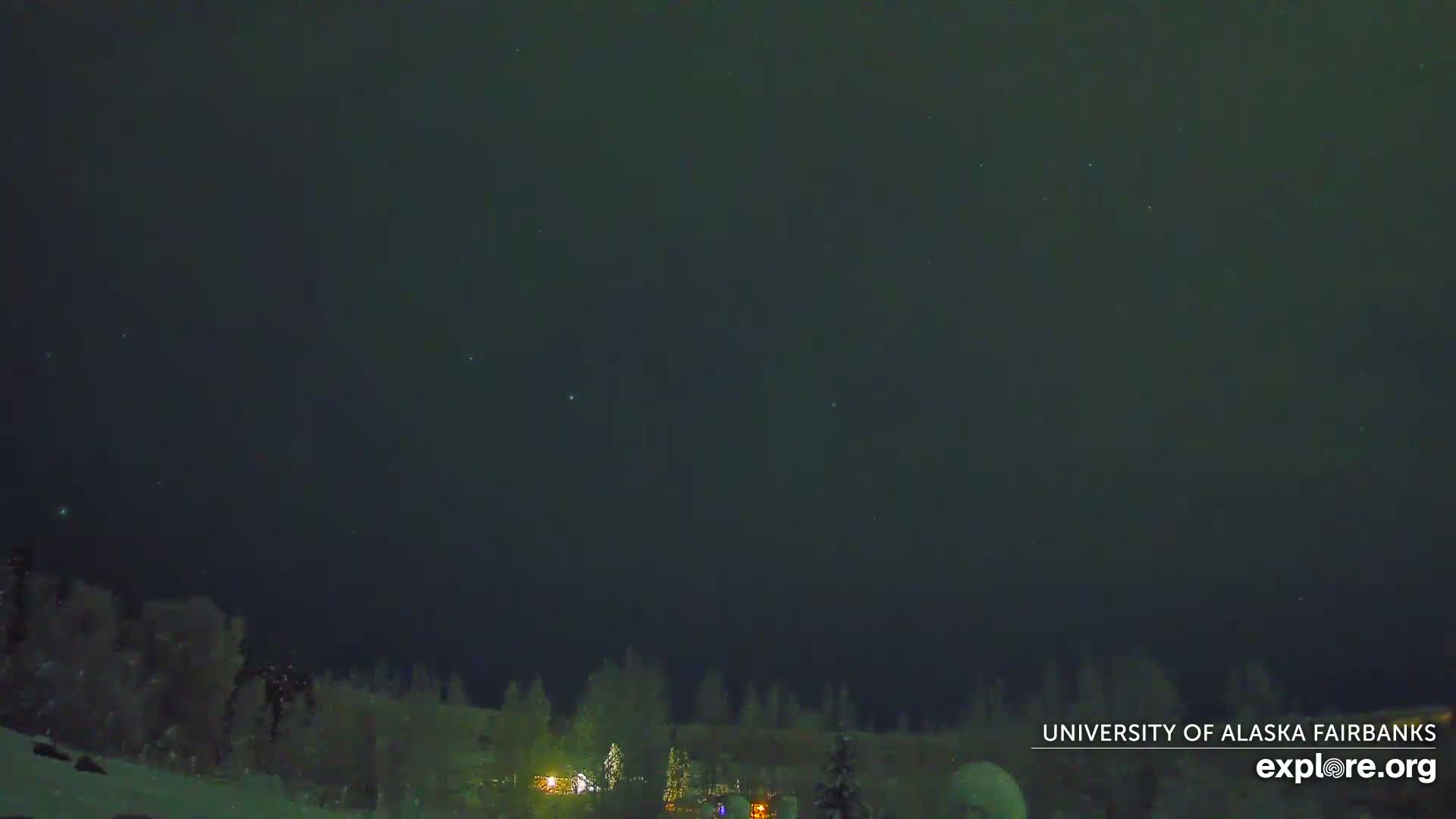 University of Alaska, Fairbanks North Star Northern Lights / Aurora Borealis / Stars View Live Cam - Faibanks, Fairbanks North Star, Alaska, USA