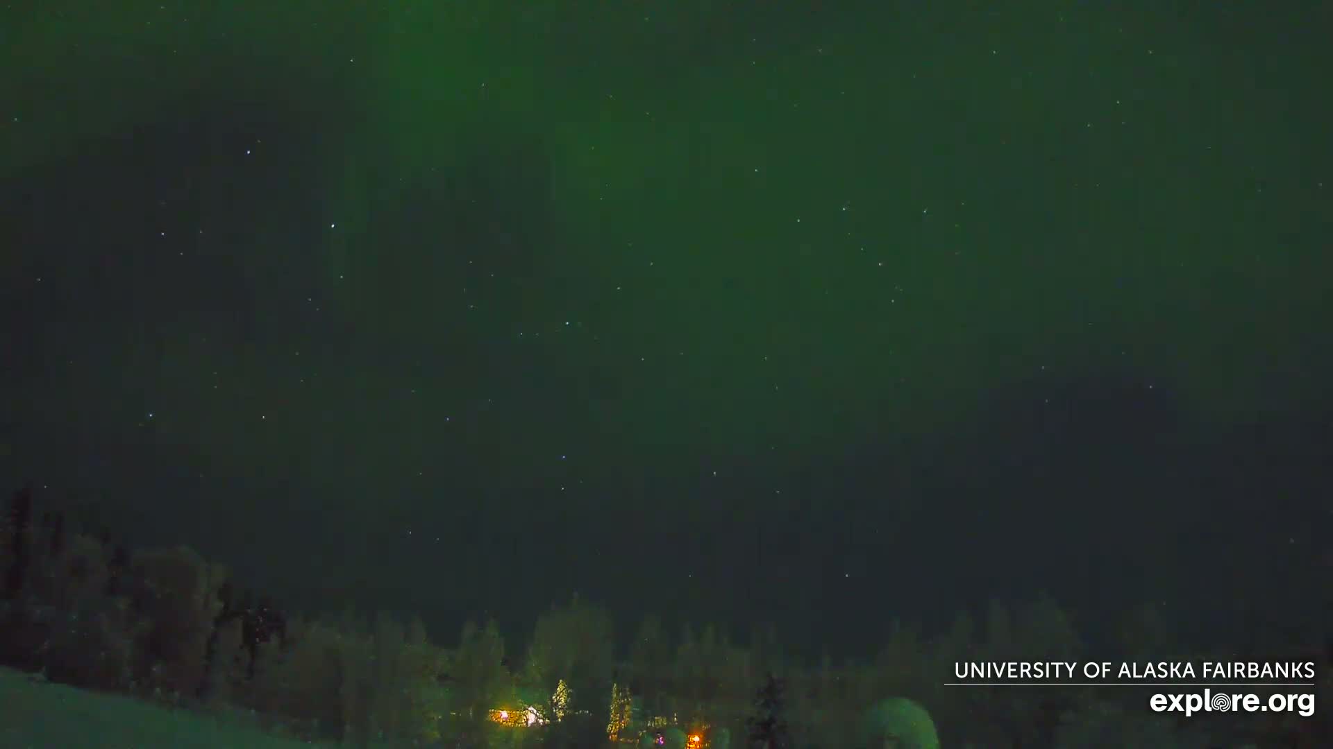University of Alaska, Fairbanks North Star Northern Lights / Aurora Borealis / Stars View Live Cam - Faibanks, Fairbanks North Star, Alaska, USA