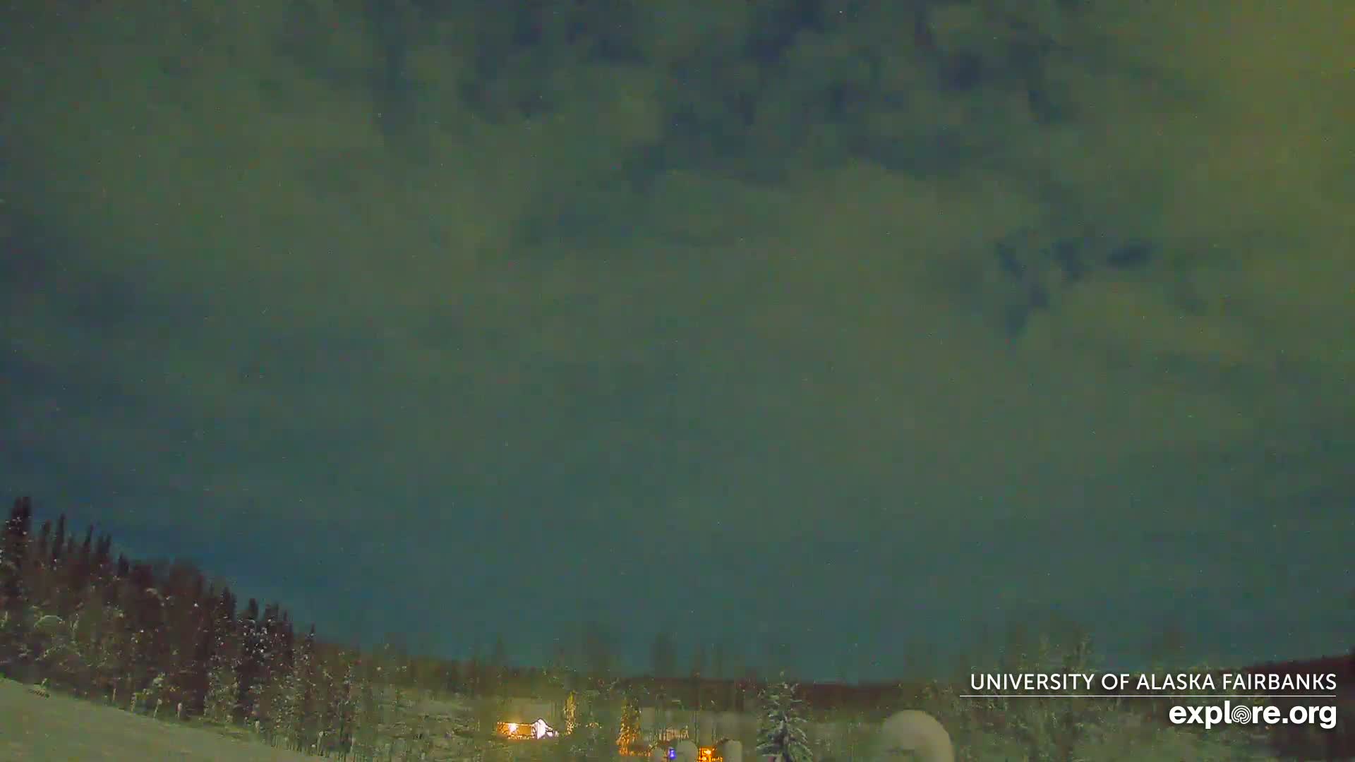 University of Alaska, Fairbanks North Star Northern Lights / Aurora Borealis / Stars View Live Cam - Faibanks, Fairbanks North Star, Alaska, USA