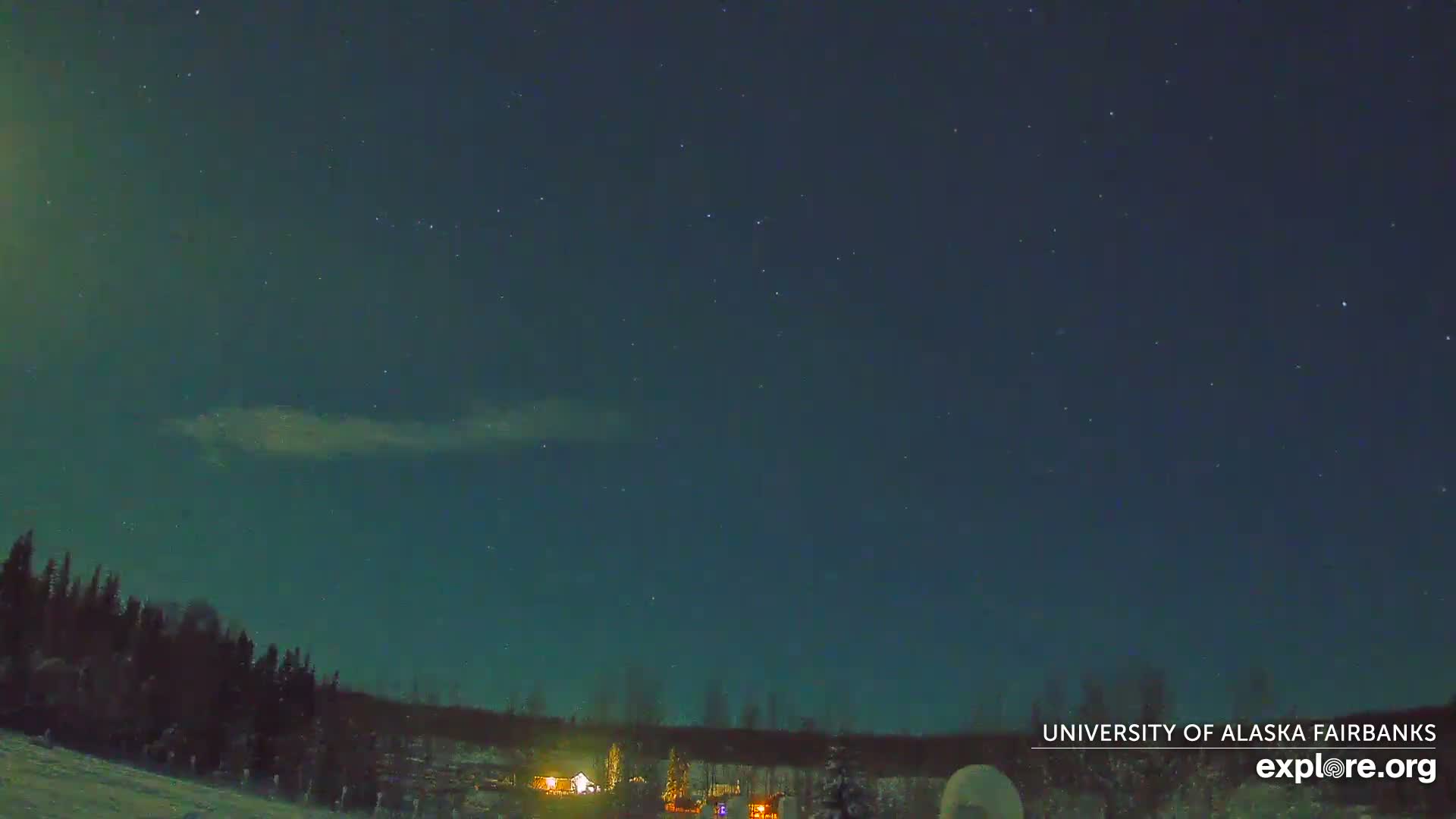 University of Alaska, Fairbanks North Star Northern Lights / Aurora Borealis / Stars View Live Cam - Faibanks, Fairbanks North Star, Alaska, USA