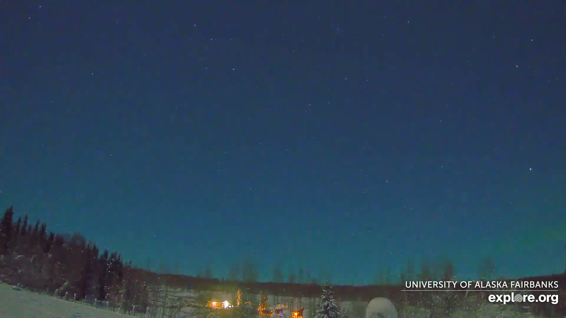 University of Alaska, Fairbanks North Star Northern Lights / Aurora Borealis / Stars View Live Cam - Faibanks, Fairbanks North Star, Alaska, USA