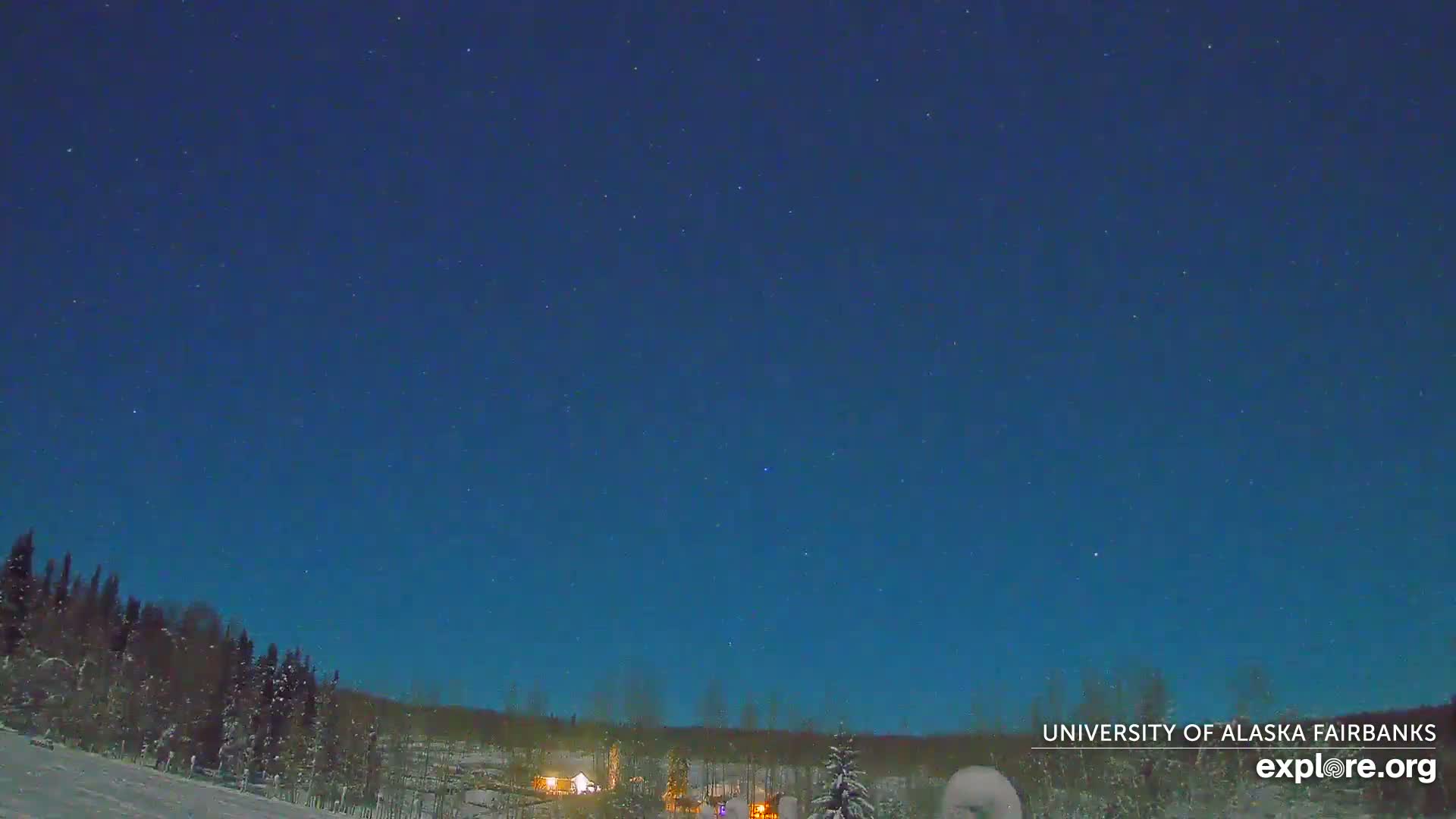 University of Alaska, Fairbanks North Star Northern Lights / Aurora Borealis / Stars View Live Cam - Faibanks, Fairbanks North Star, Alaska, USA