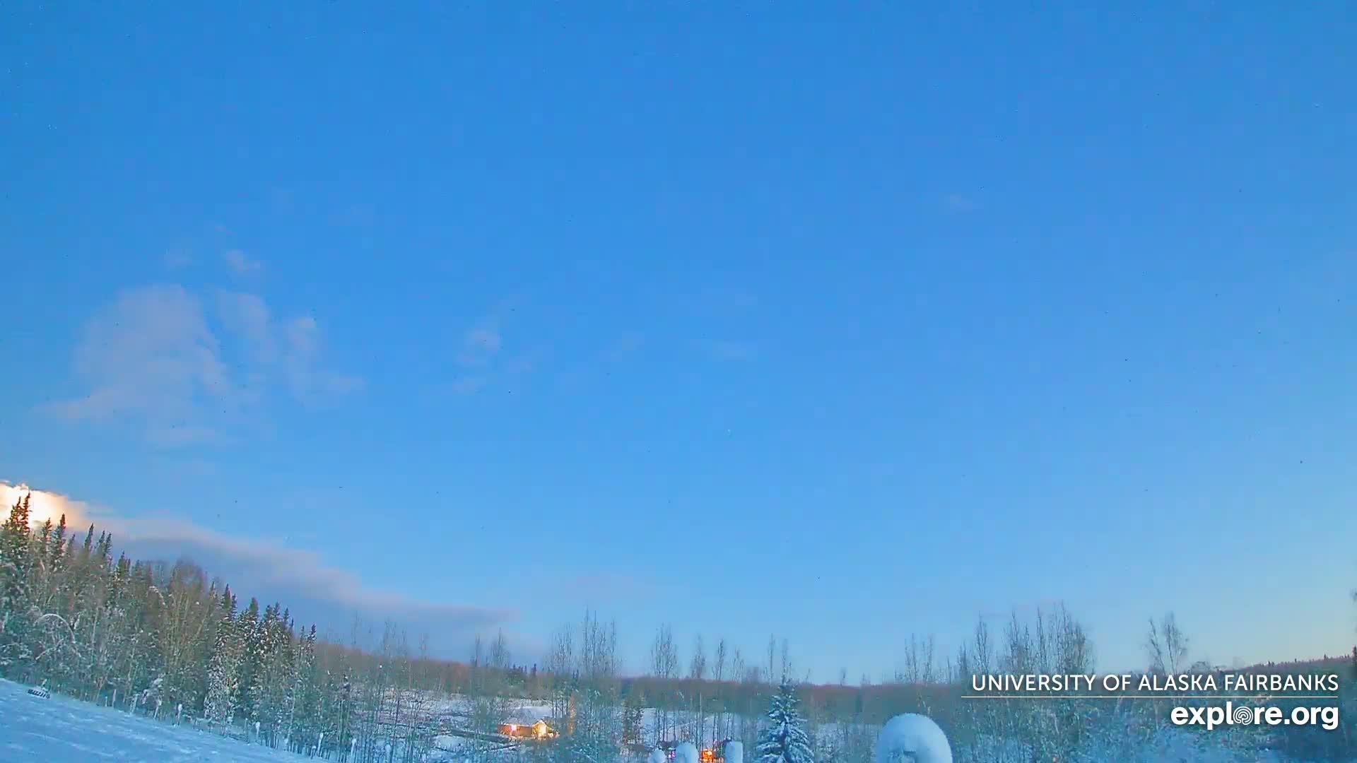 University of Alaska, Fairbanks North Star Northern Lights / Aurora Borealis / Stars View Live Cam - Faibanks, Fairbanks North Star, Alaska, USA
