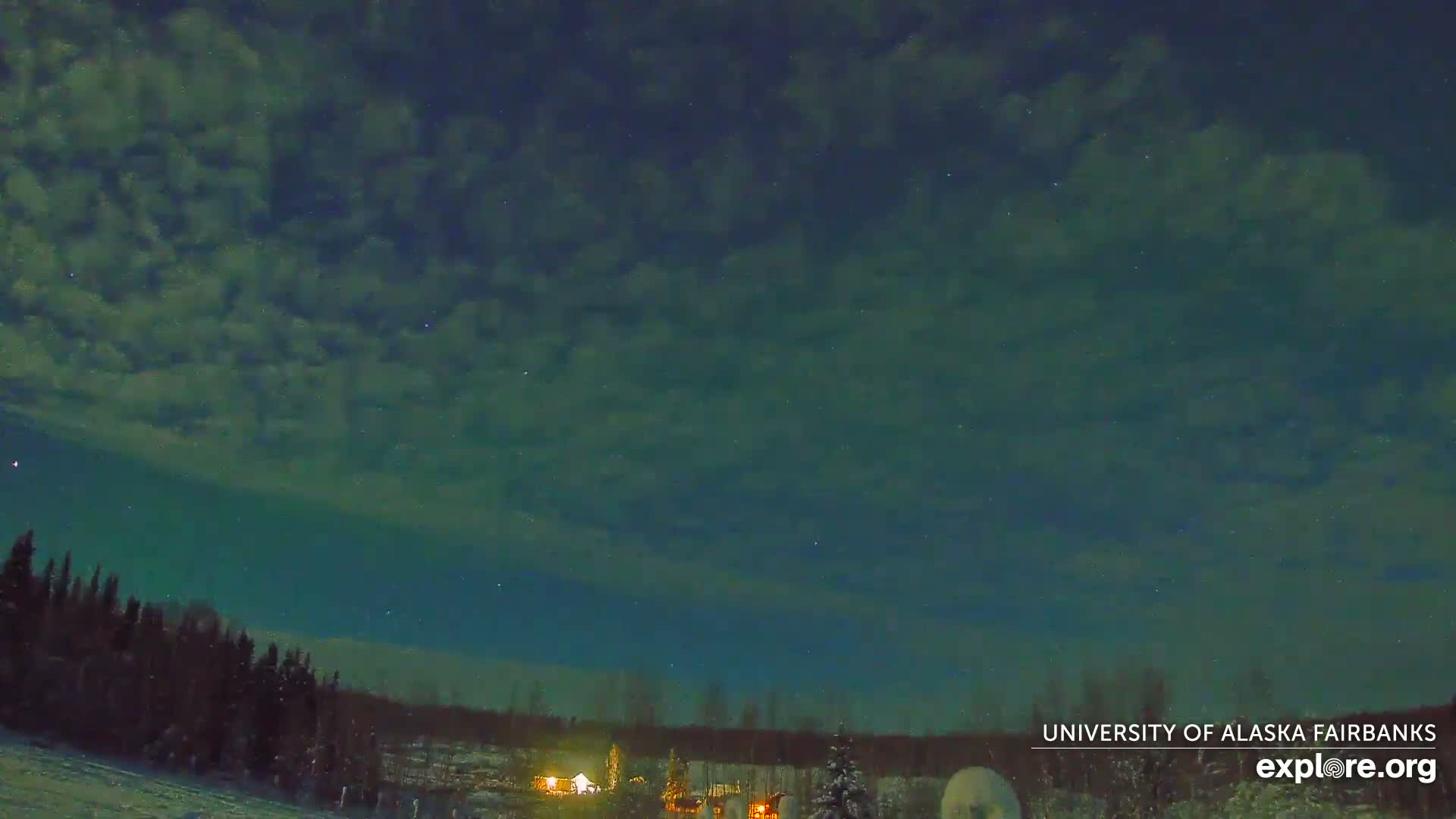 University of Alaska, Fairbanks North Star Northern Lights / Aurora Borealis / Stars View Live Cam - Faibanks, Fairbanks North Star, Alaska, USA