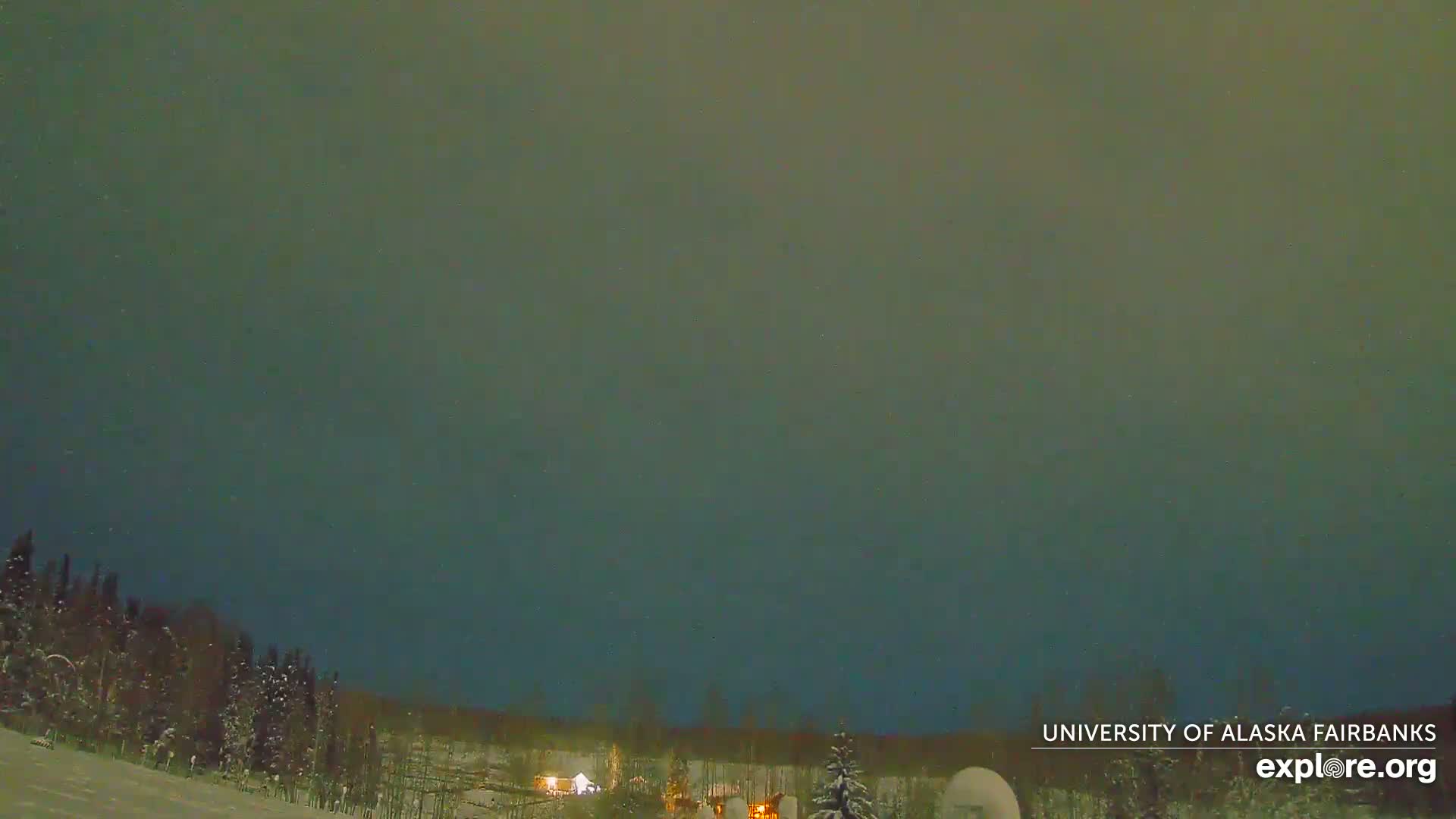 University of Alaska, Fairbanks North Star Northern Lights / Aurora Borealis / Stars View Live Cam - Faibanks, Fairbanks North Star, Alaska, USA