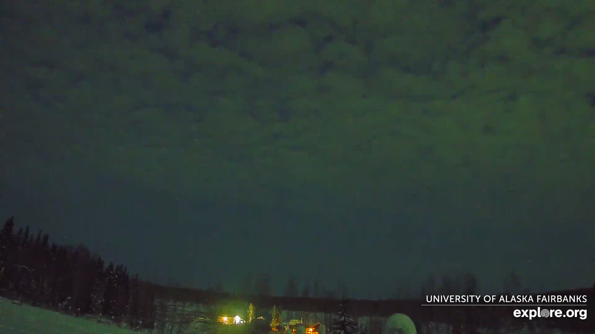 University of Alaska, Fairbanks North Star Northern Lights / Aurora Borealis / Stars View Live Cam - Faibanks, Fairbanks North Star, Alaska, USA