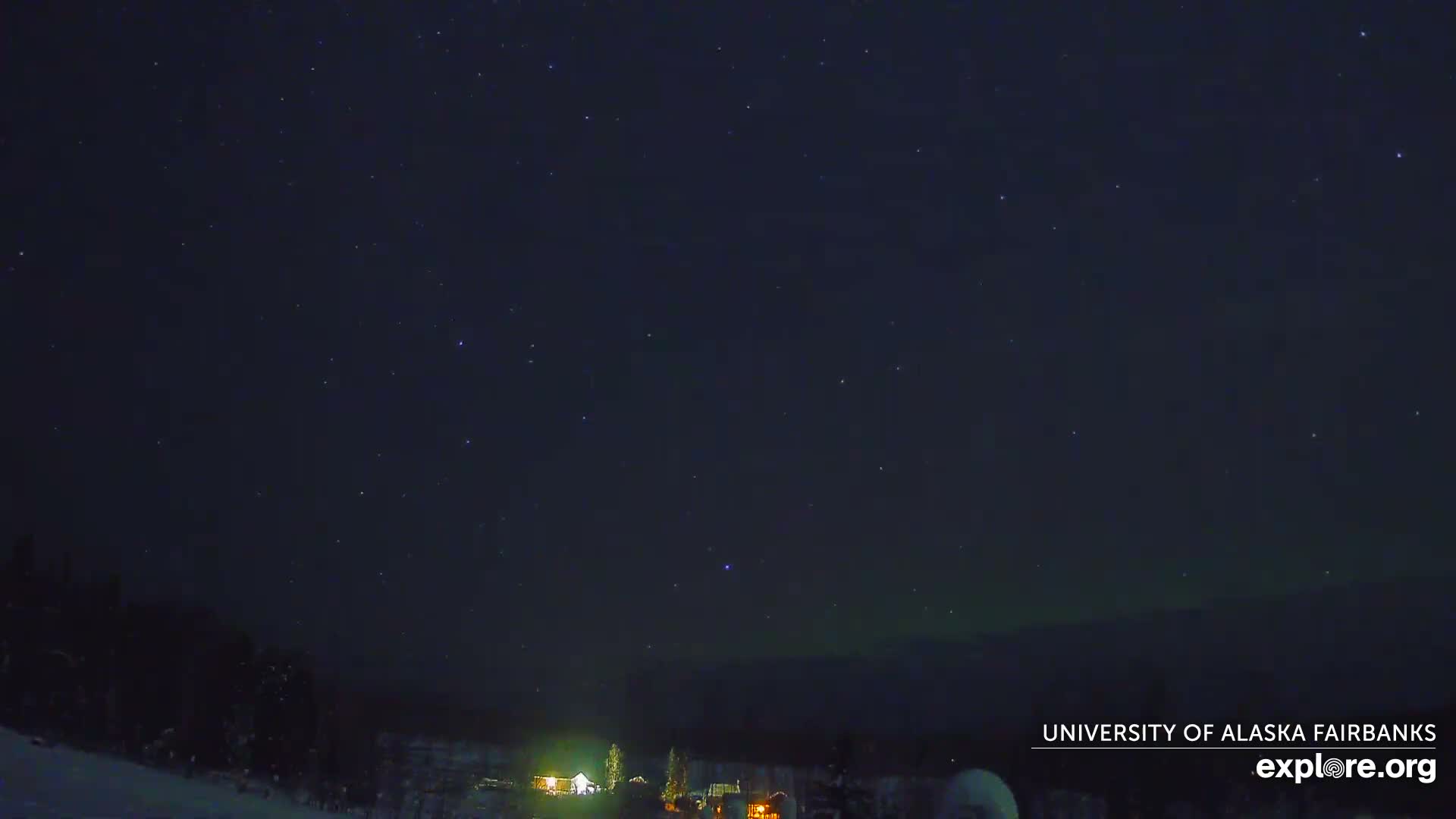 University of Alaska, Fairbanks North Star Northern Lights / Aurora Borealis / Stars View Live Cam - Faibanks, Fairbanks North Star, Alaska, USA