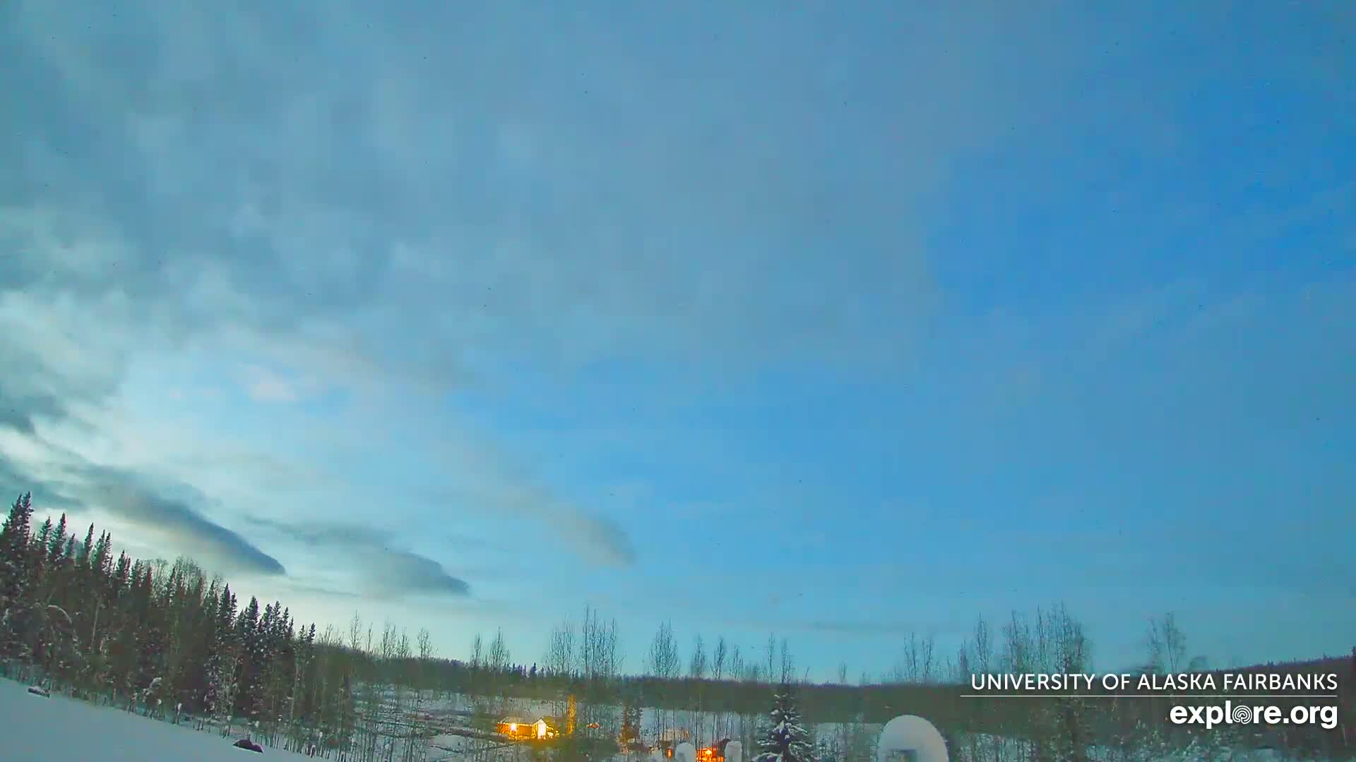 University of Alaska, Fairbanks North Star Northern Lights / Aurora Borealis / Stars View Live Cam - Faibanks, Fairbanks North Star, Alaska, USA