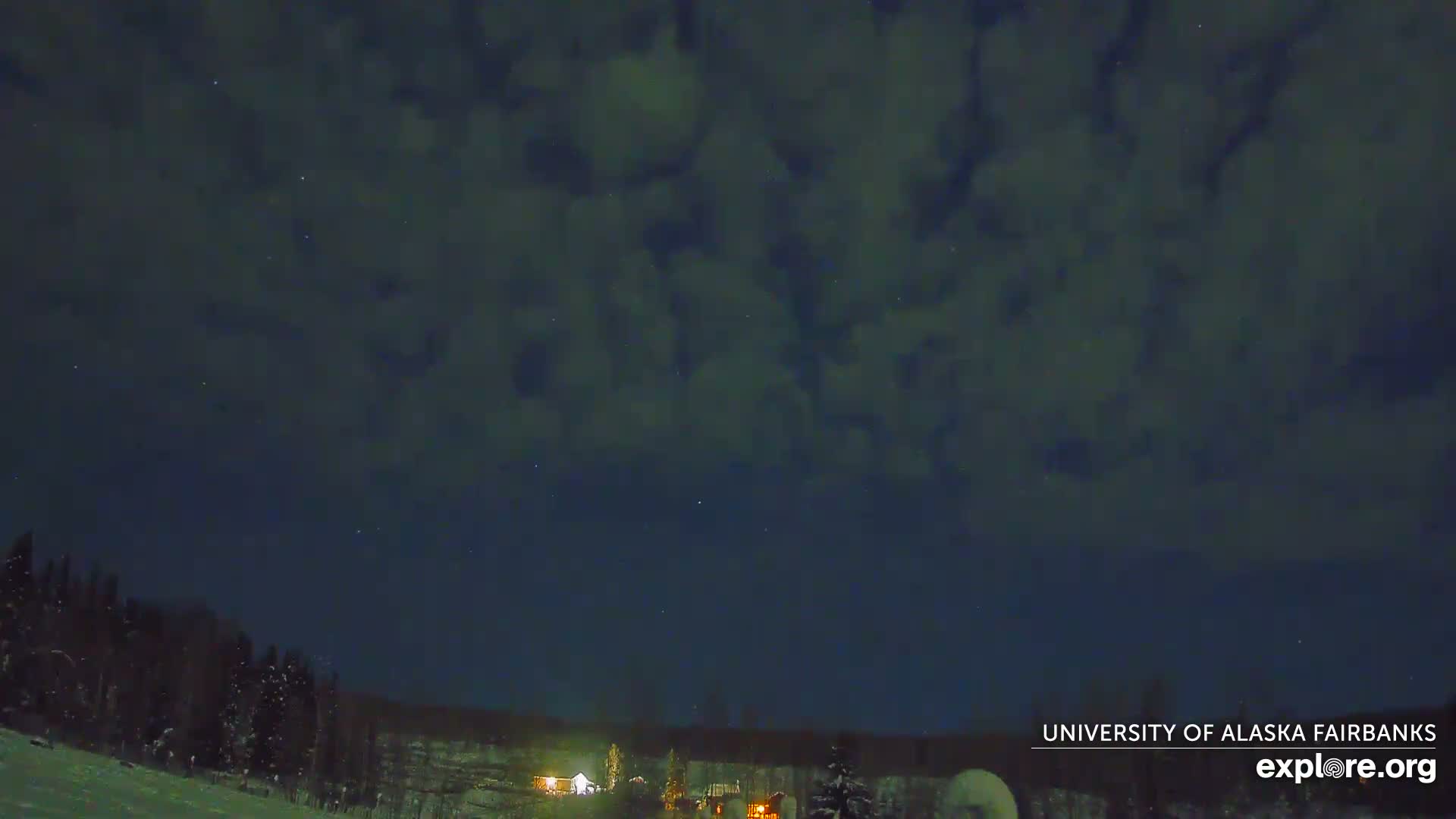 University of Alaska, Fairbanks North Star Northern Lights / Aurora Borealis / Stars View Live Cam - Faibanks, Fairbanks North Star, Alaska, USA