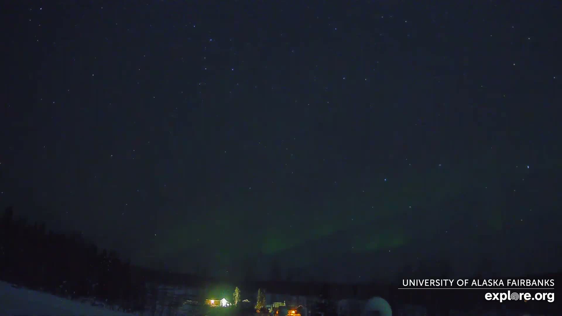 University of Alaska, Fairbanks North Star Northern Lights / Aurora Borealis / Stars View Live Cam - Faibanks, Fairbanks North Star, Alaska, USA