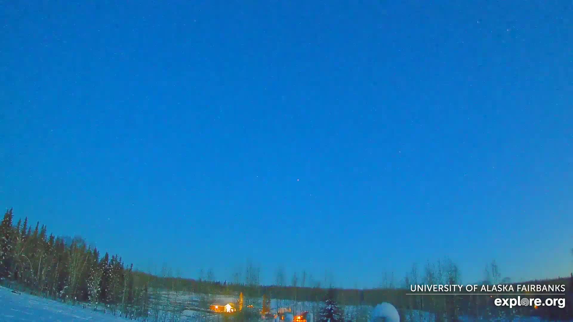 University of Alaska, Fairbanks North Star Northern Lights / Aurora Borealis / Stars View Live Cam - Faibanks, Fairbanks North Star, Alaska, USA