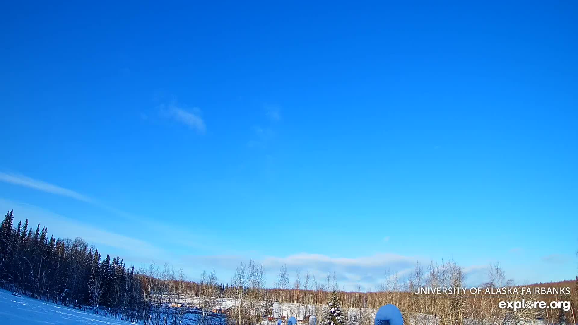 University of Alaska, Fairbanks North Star Northern Lights / Aurora Borealis / Stars View Live Cam - Faibanks, Fairbanks North Star, Alaska, USA