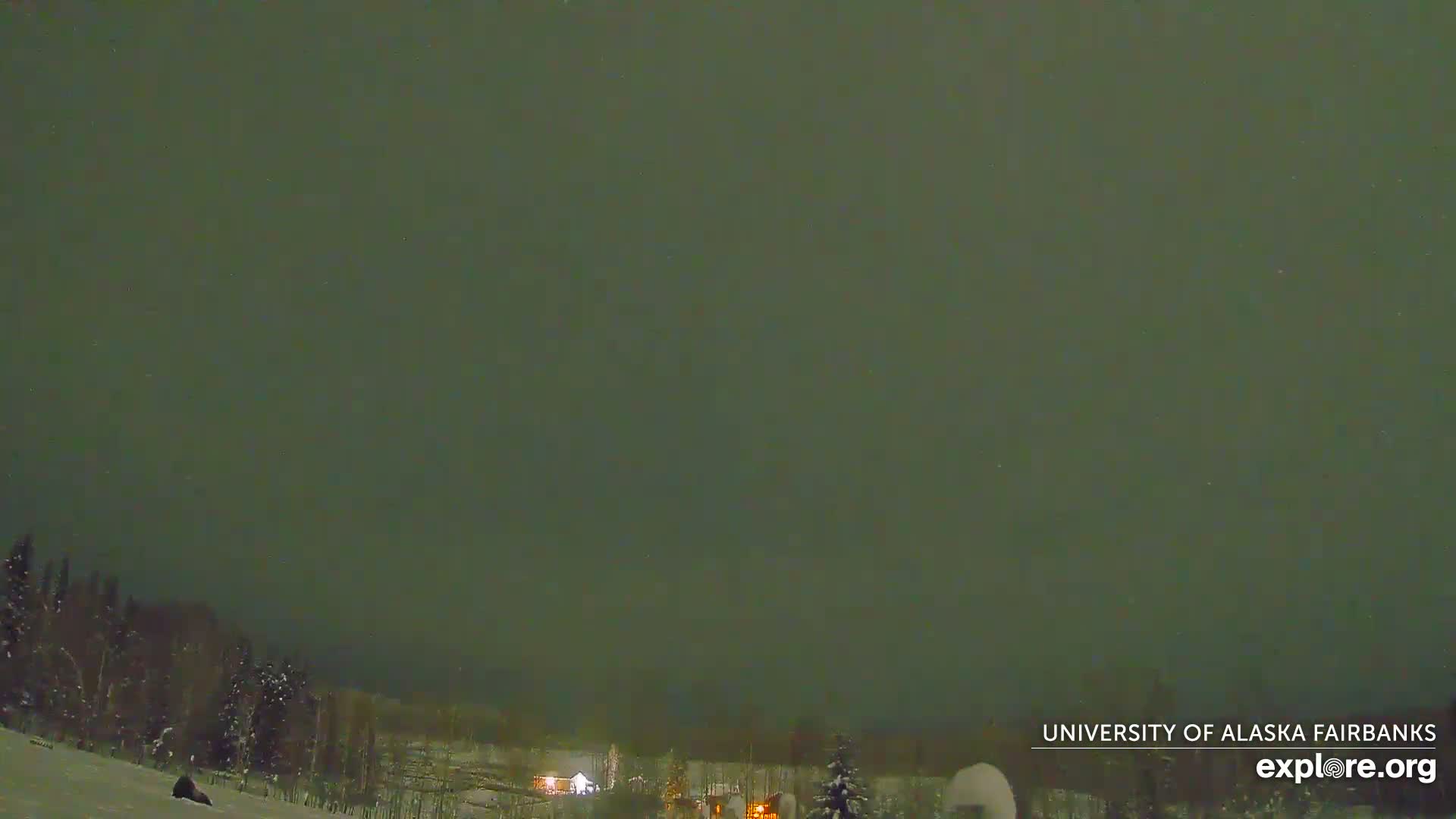 University of Alaska, Fairbanks North Star Northern Lights / Aurora Borealis / Stars View Live Cam - Faibanks, Fairbanks North Star, Alaska, USA