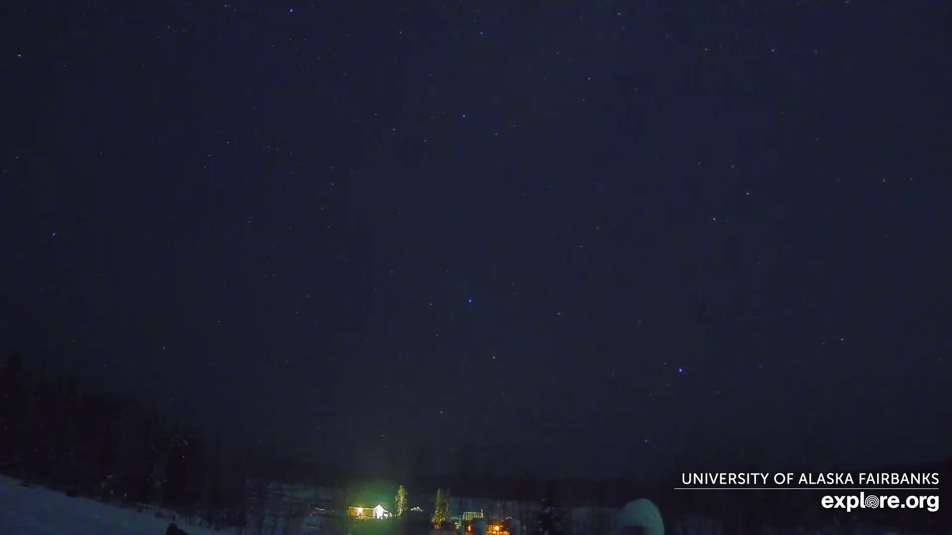 University of Alaska, Fairbanks North Star Northern Lights / Aurora Borealis / Stars View Live Cam - Faibanks, Fairbanks North Star, Alaska, USA