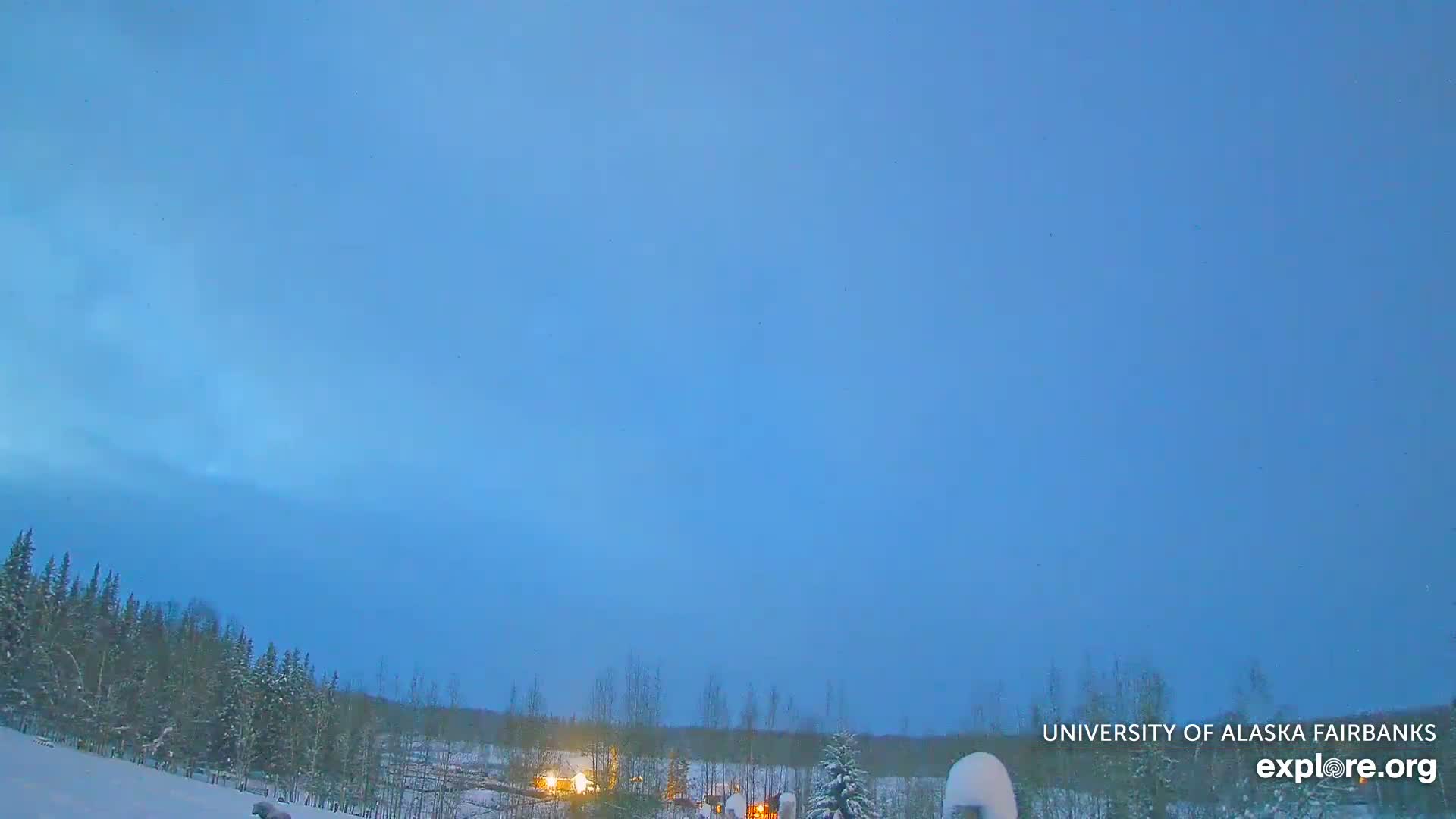 University of Alaska, Fairbanks North Star Northern Lights / Aurora Borealis / Stars View Live Cam - Faibanks, Fairbanks North Star, Alaska, USA