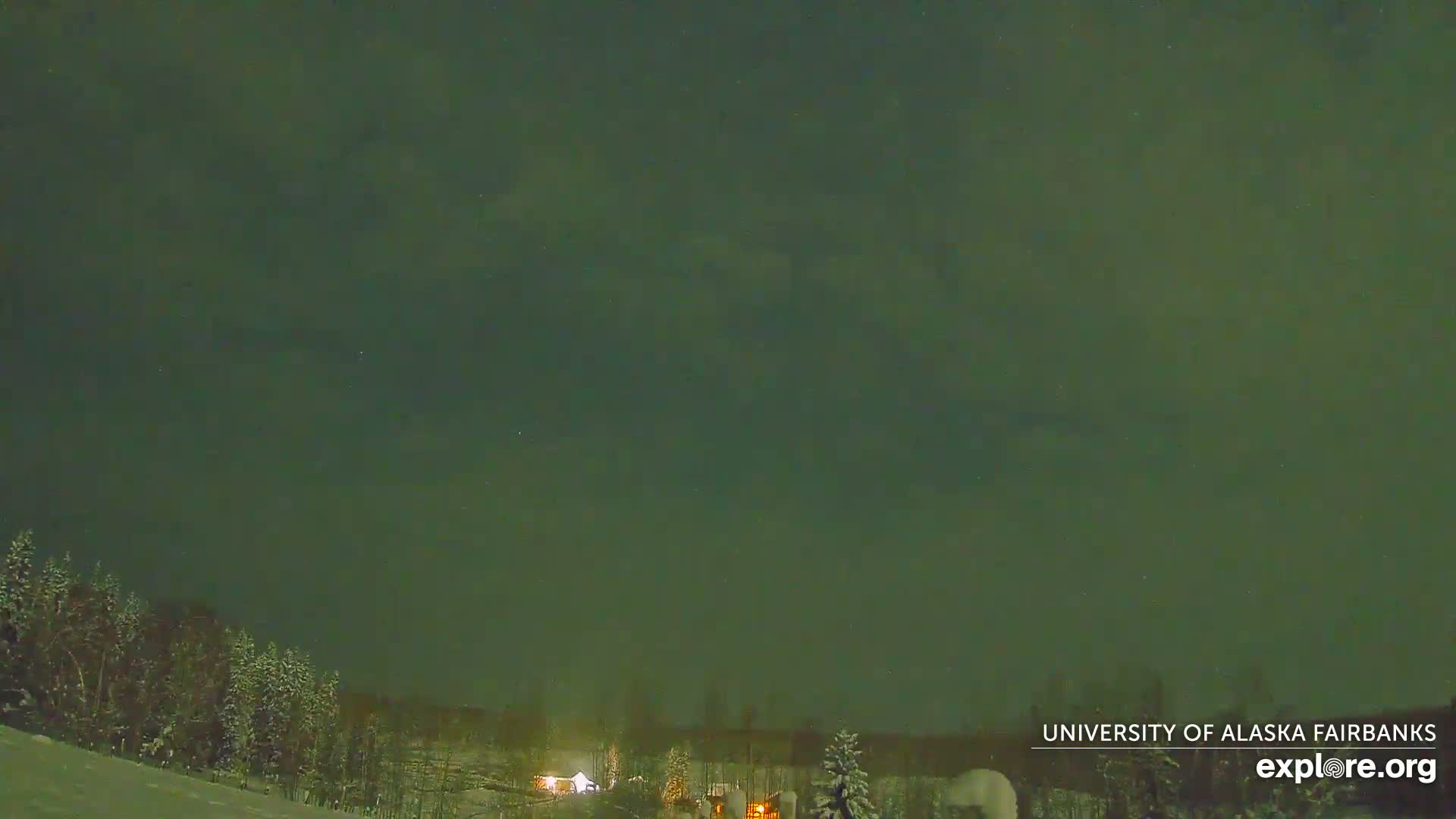 University of Alaska, Fairbanks North Star Northern Lights / Aurora Borealis / Stars View Live Cam - Faibanks, Fairbanks North Star, Alaska, USA