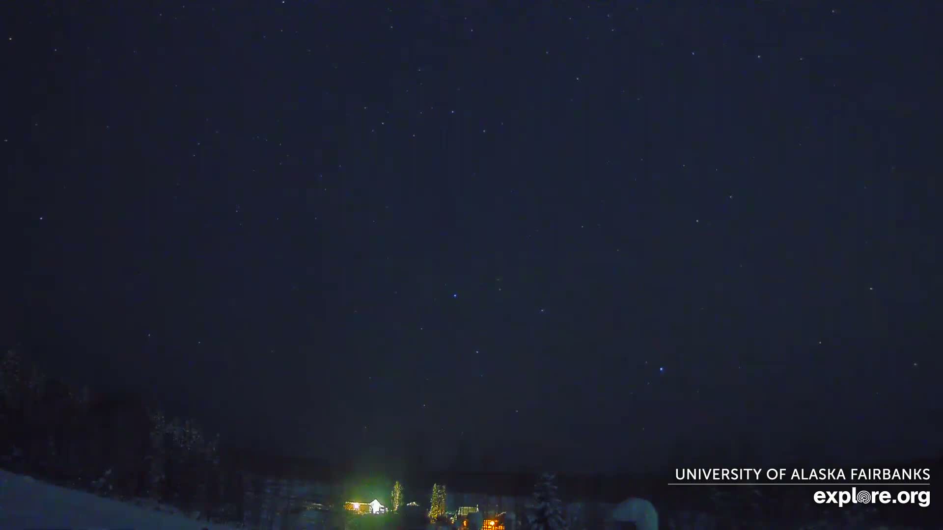 University of Alaska, Fairbanks North Star Northern Lights / Aurora Borealis / Stars View Live Cam - Faibanks, Fairbanks North Star, Alaska, USA