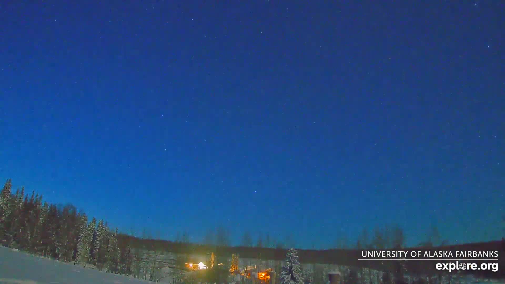University of Alaska, Fairbanks North Star Northern Lights / Aurora Borealis / Stars View Live Cam - Faibanks, Fairbanks North Star, Alaska, USA