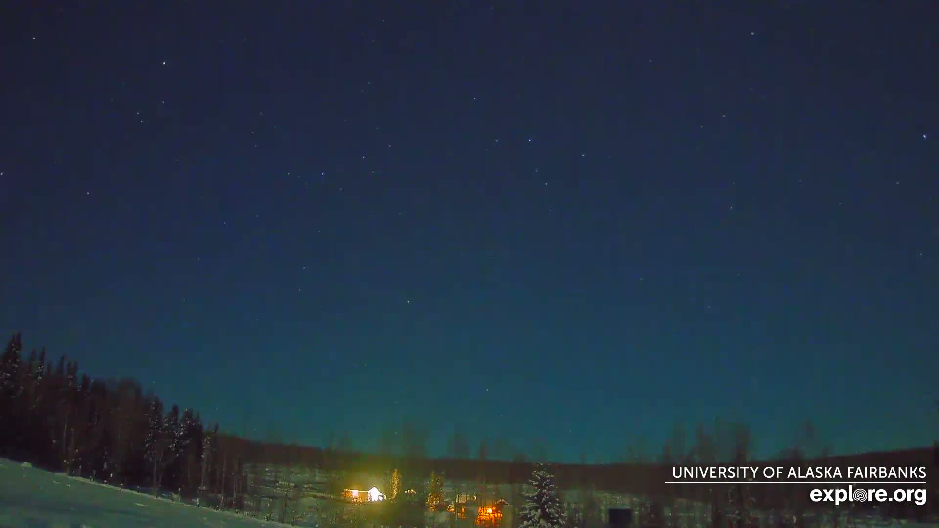 University of Alaska, Fairbanks North Star Northern Lights / Aurora Borealis / Stars View Live Cam - Faibanks, Fairbanks North Star, Alaska, USA