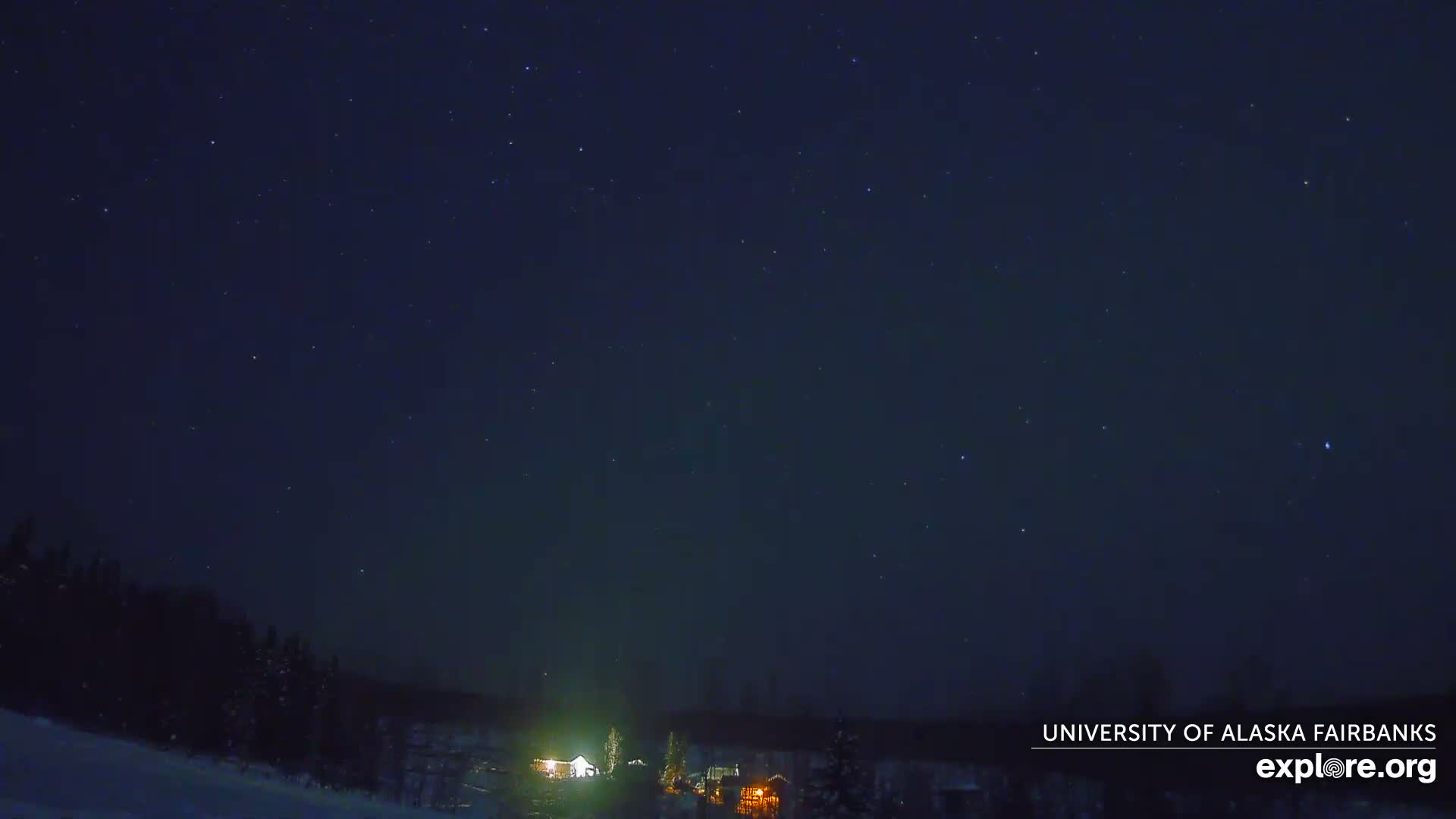 University of Alaska, Fairbanks North Star Northern Lights / Aurora Borealis / Stars View Live Cam - Faibanks, Fairbanks North Star, Alaska, USA