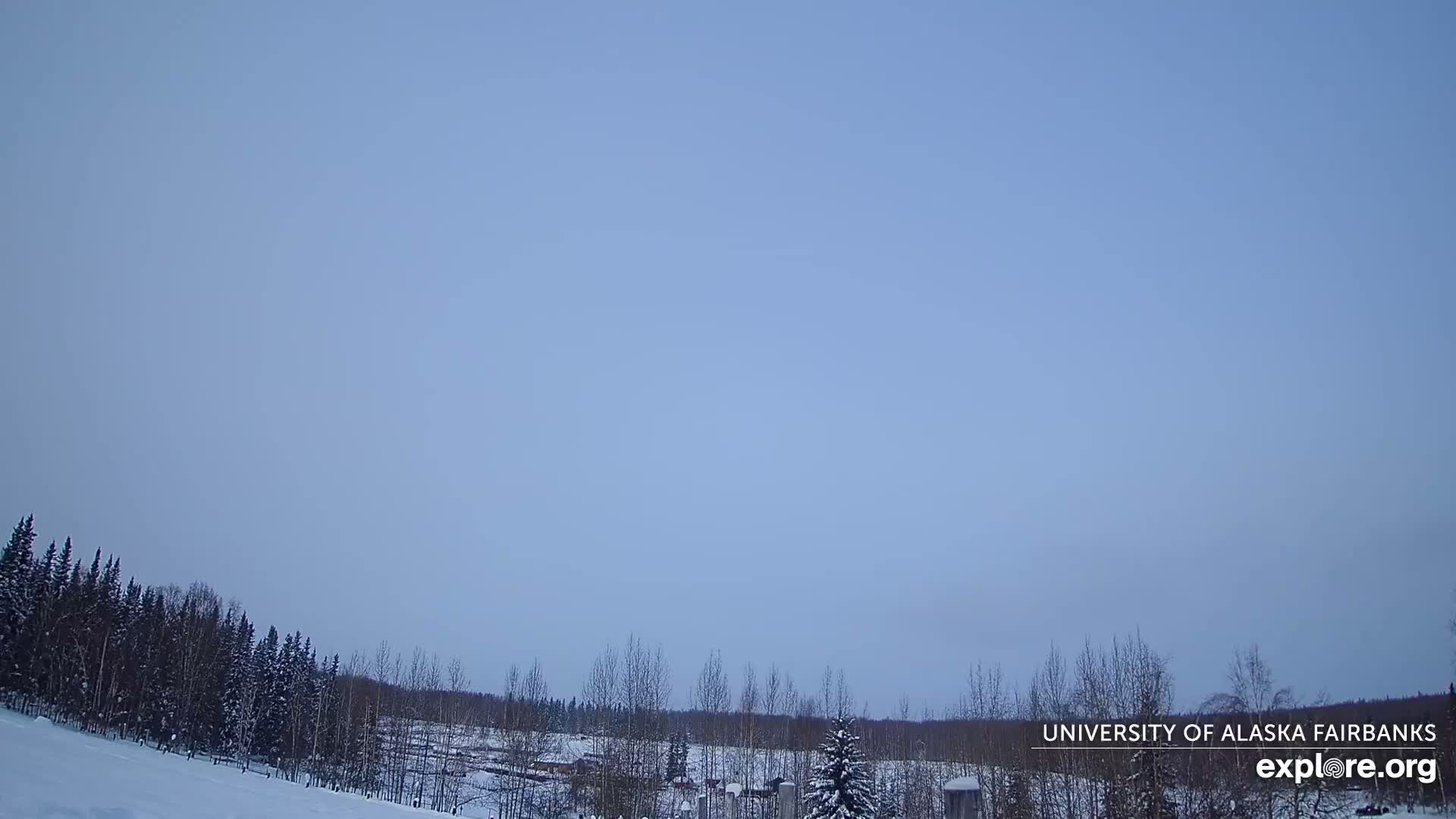University of Alaska, Fairbanks North Star Northern Lights / Aurora Borealis / Stars View Live Cam - Faibanks, Fairbanks North Star, Alaska, USA