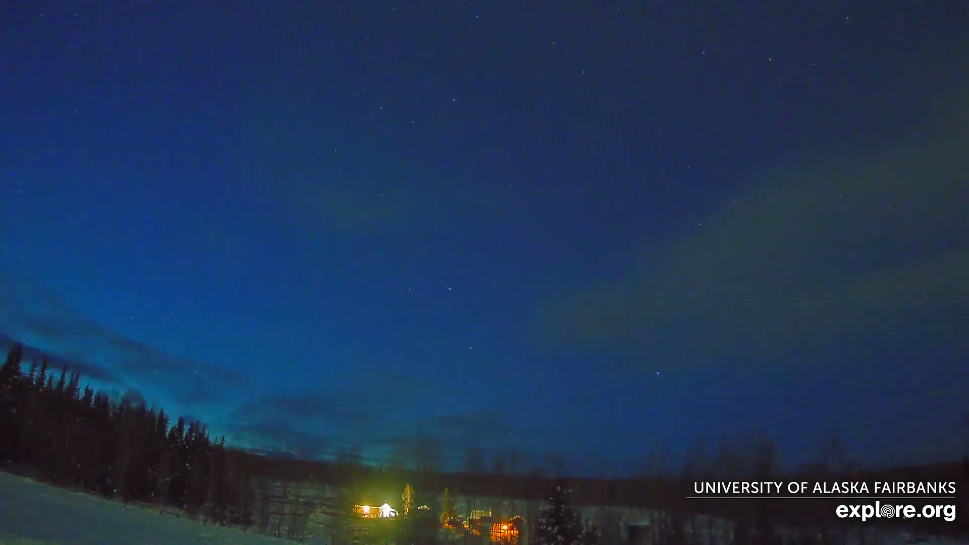 University of Alaska, Fairbanks North Star Northern Lights / Aurora Borealis / Stars View Live Cam - Faibanks, Fairbanks North Star, Alaska, USA
